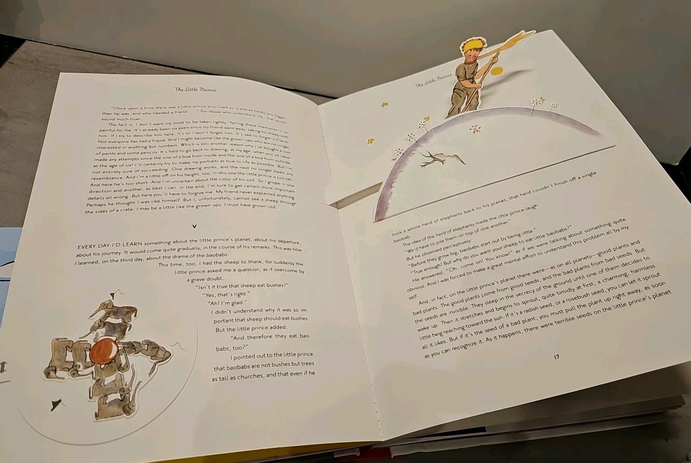 Antoine de Saint Exupery THE LITTLE PRINCE Deluxe POP-UP Book 2009 Unabridged