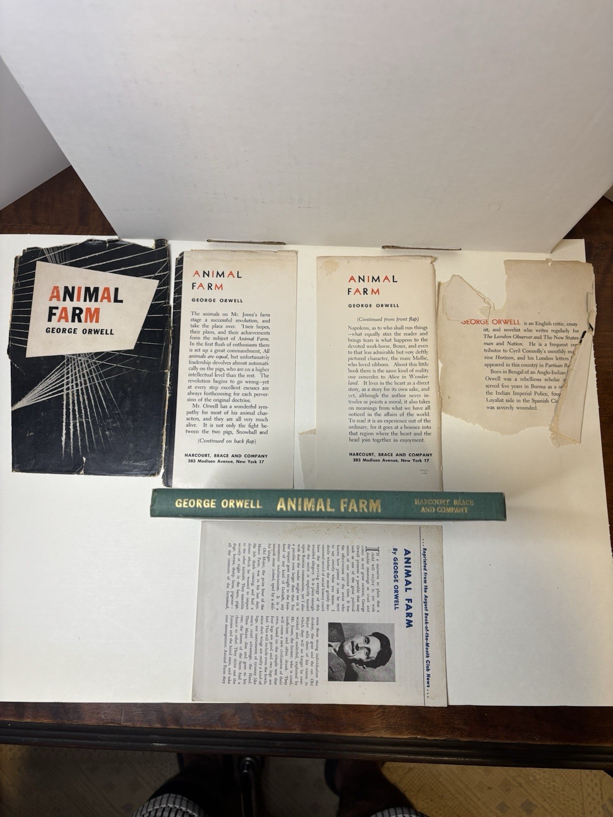 George Orwell Animal Farm Hardcover 1946 Harcourt Brace Co.