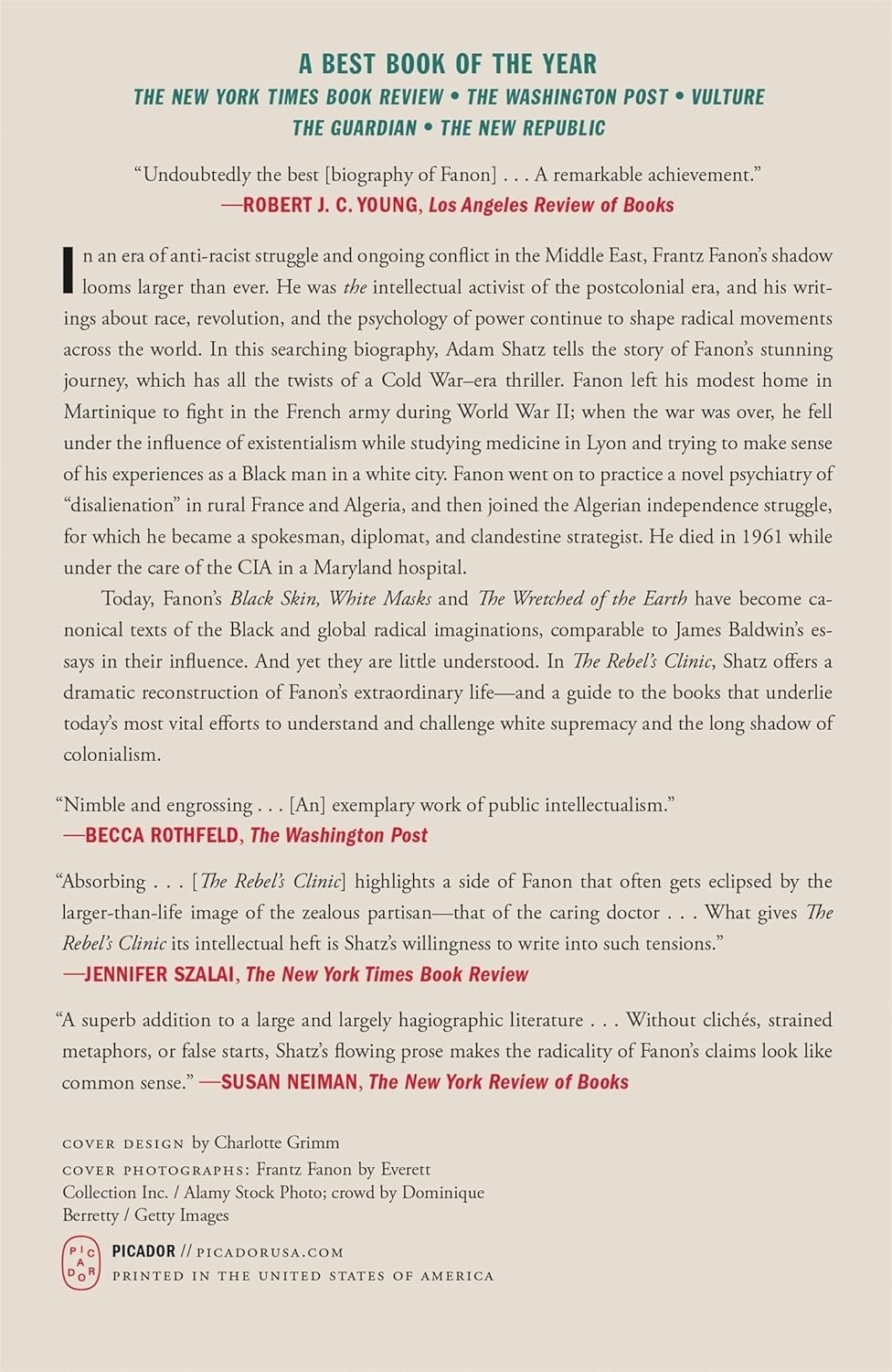 The Rebel’s Clinic: The Revolutionary Lives of Frantz Fanon by Adam Shatz (PB)