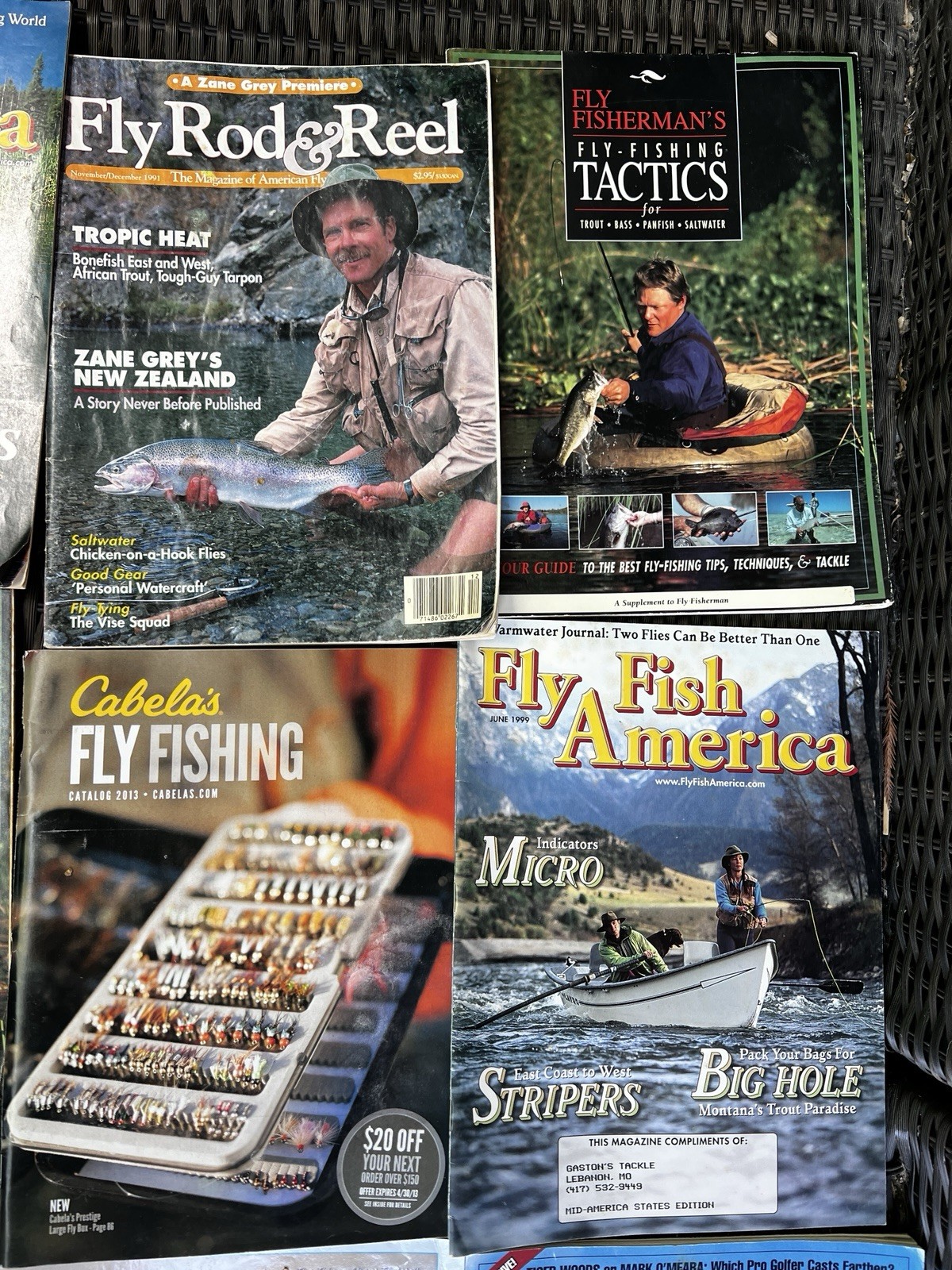 Vintage 1990s 2000s Fly Fisherman Fishing Outdoors Men’s Magazine Lot Of 12 RARE
