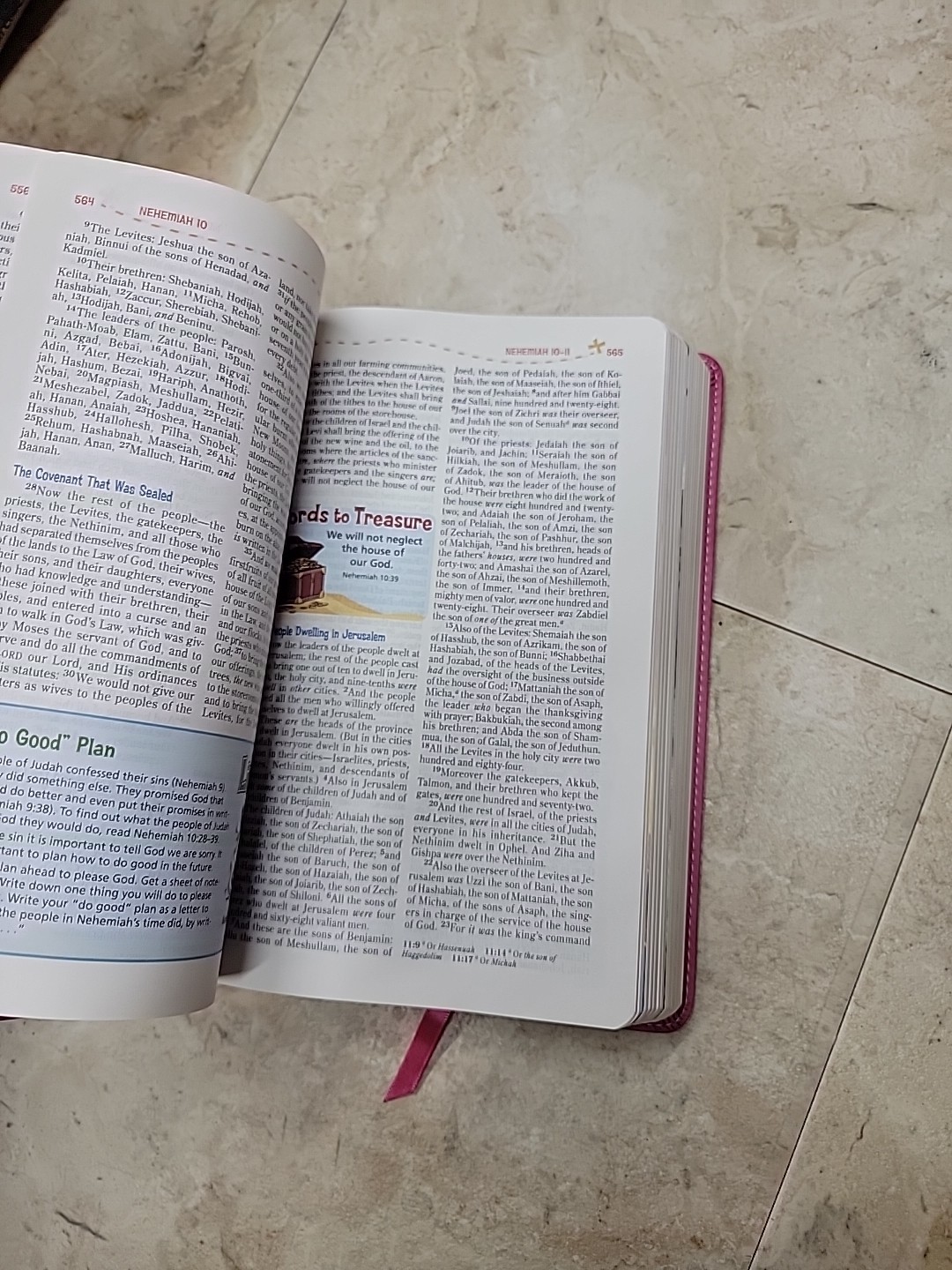 NKJV, Adventure Bible, Leathersoft, Pink, Full Color, Italian Duo-Tone