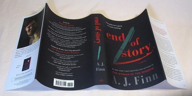 SIGNED End of Story by A.J. Finn FIRST EDITION WITH PAW STAMP New