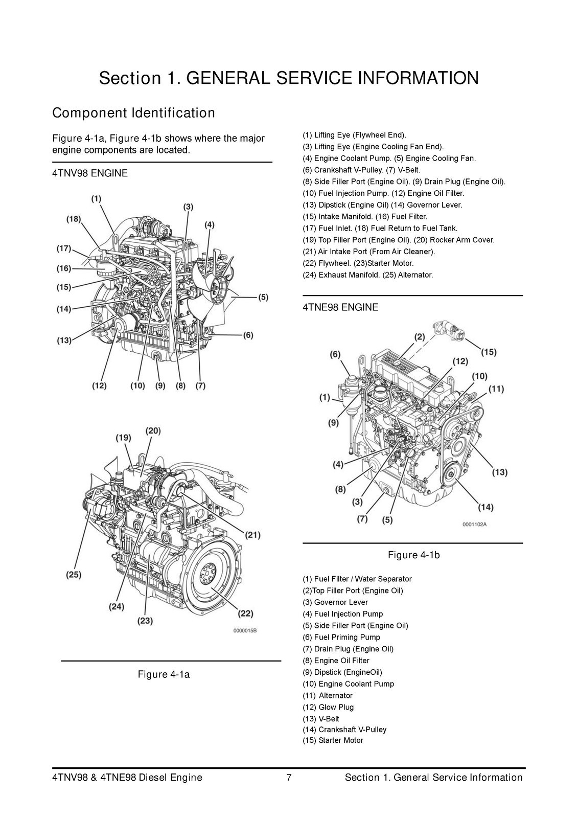 YANMAR 4TNV98 4TNE98 Diesel Engine Service Manual 2008 – WIRE BIND – COVERED