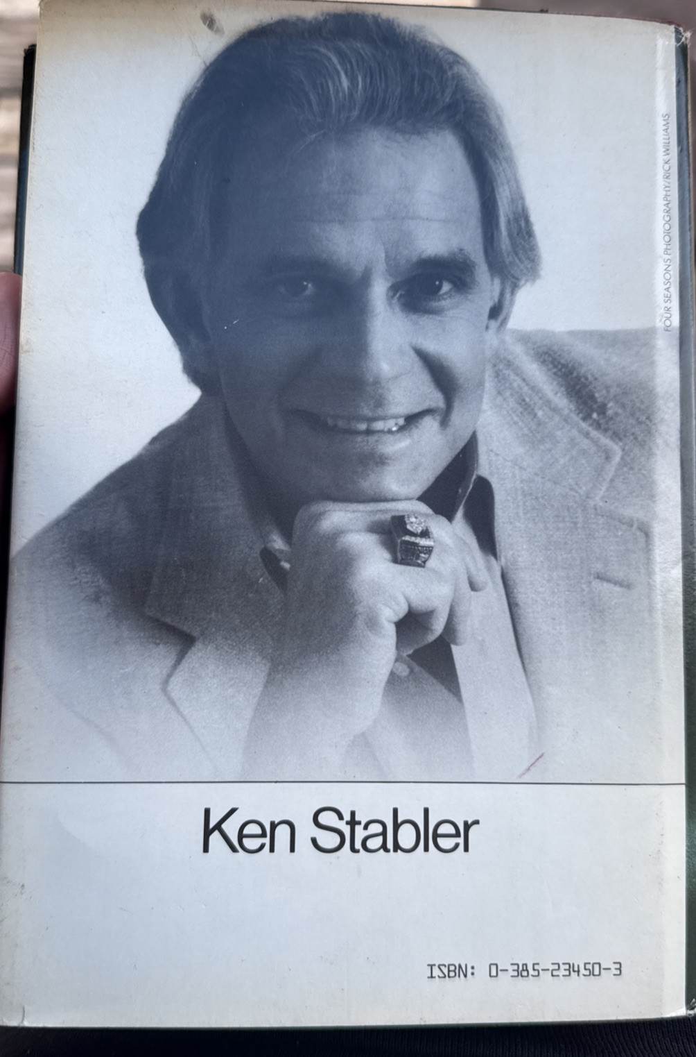 Snake By Ken Stabler And Berry Stainback Autographed Hardback Oakland Raiders