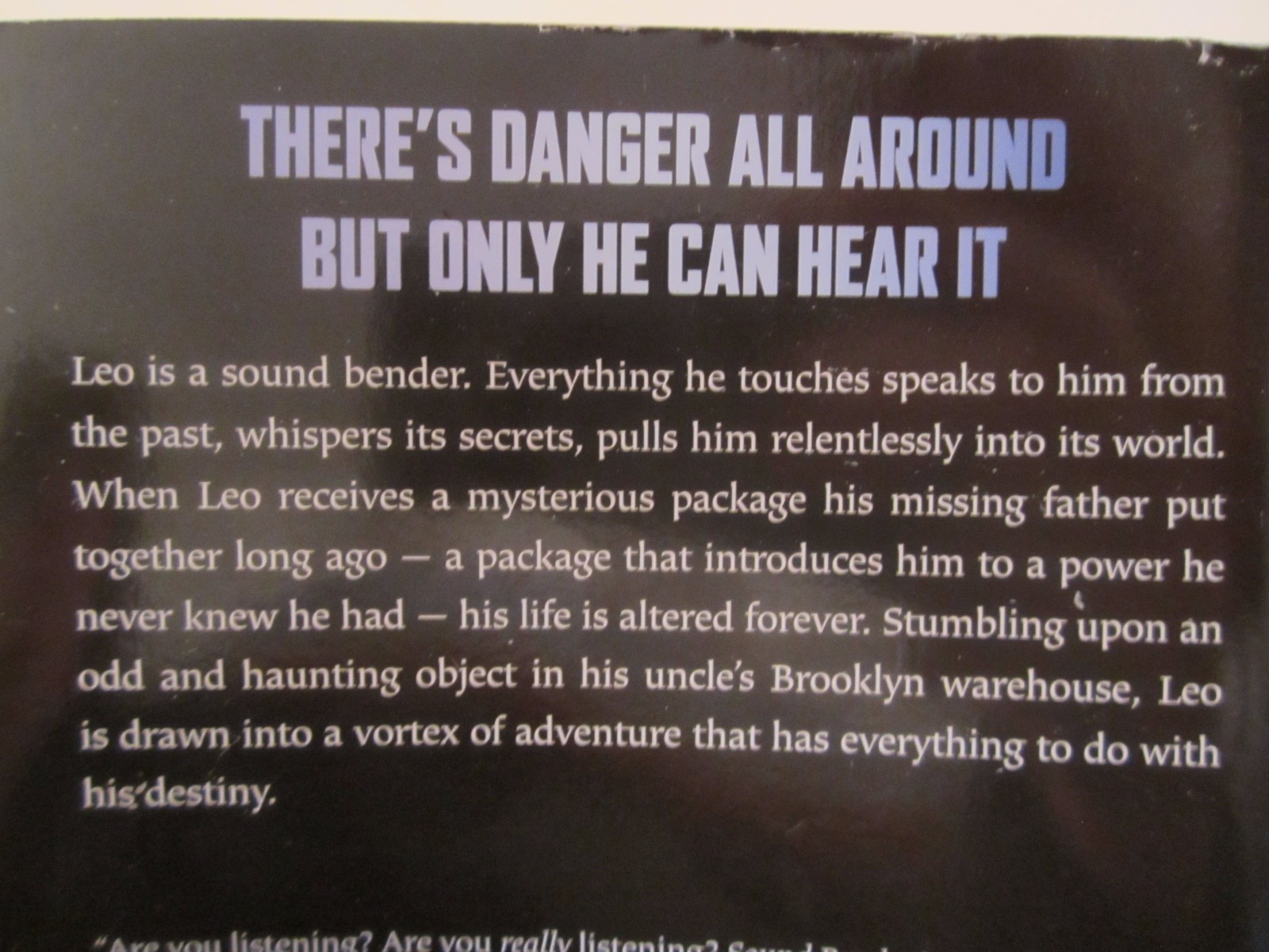 Sound Bender by Lin Oliver & Theo Baker NEW Ppbk Supernatural Adventure Gr 5-8