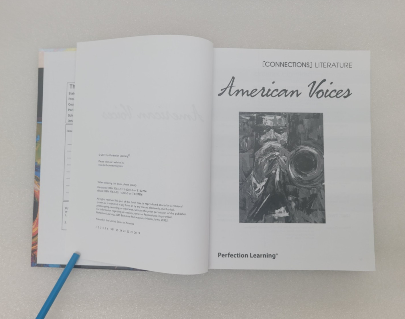 AMERICAN VOICES (Connections) Literature. Hardcover 2021