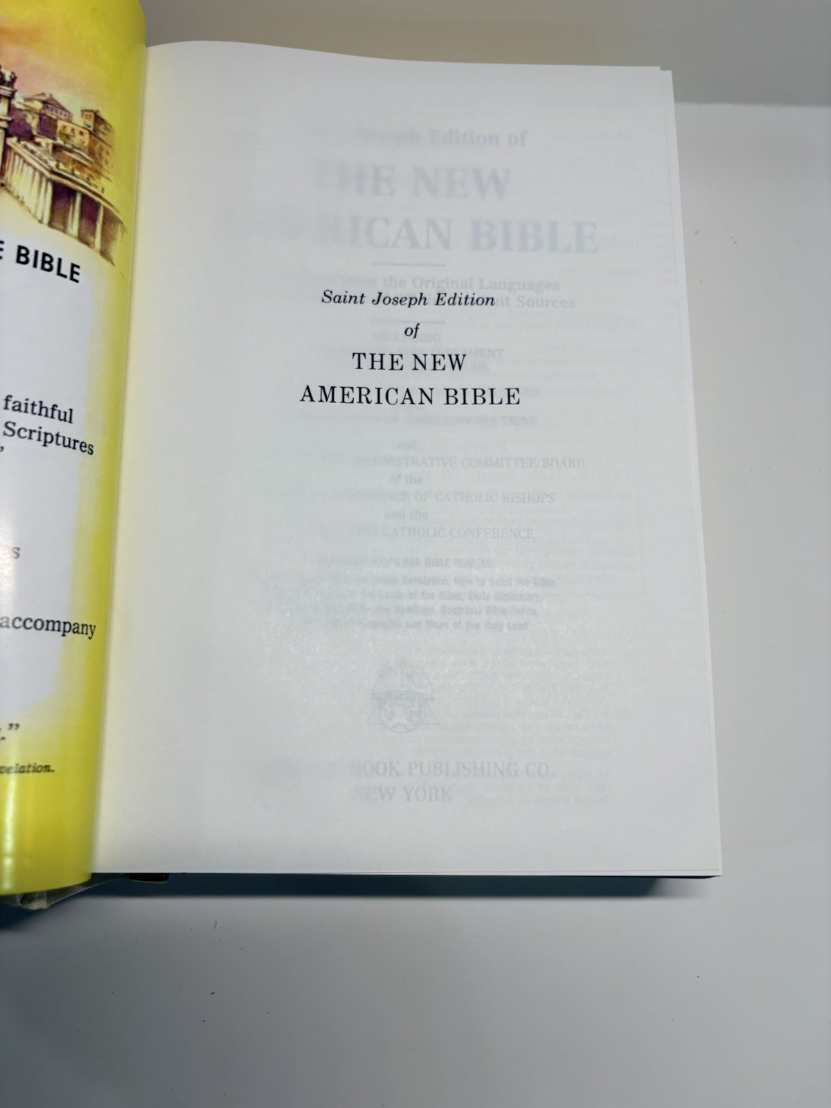 Saint Joseph Edition of The New American Bible – Illustrated Hardcover with Box
