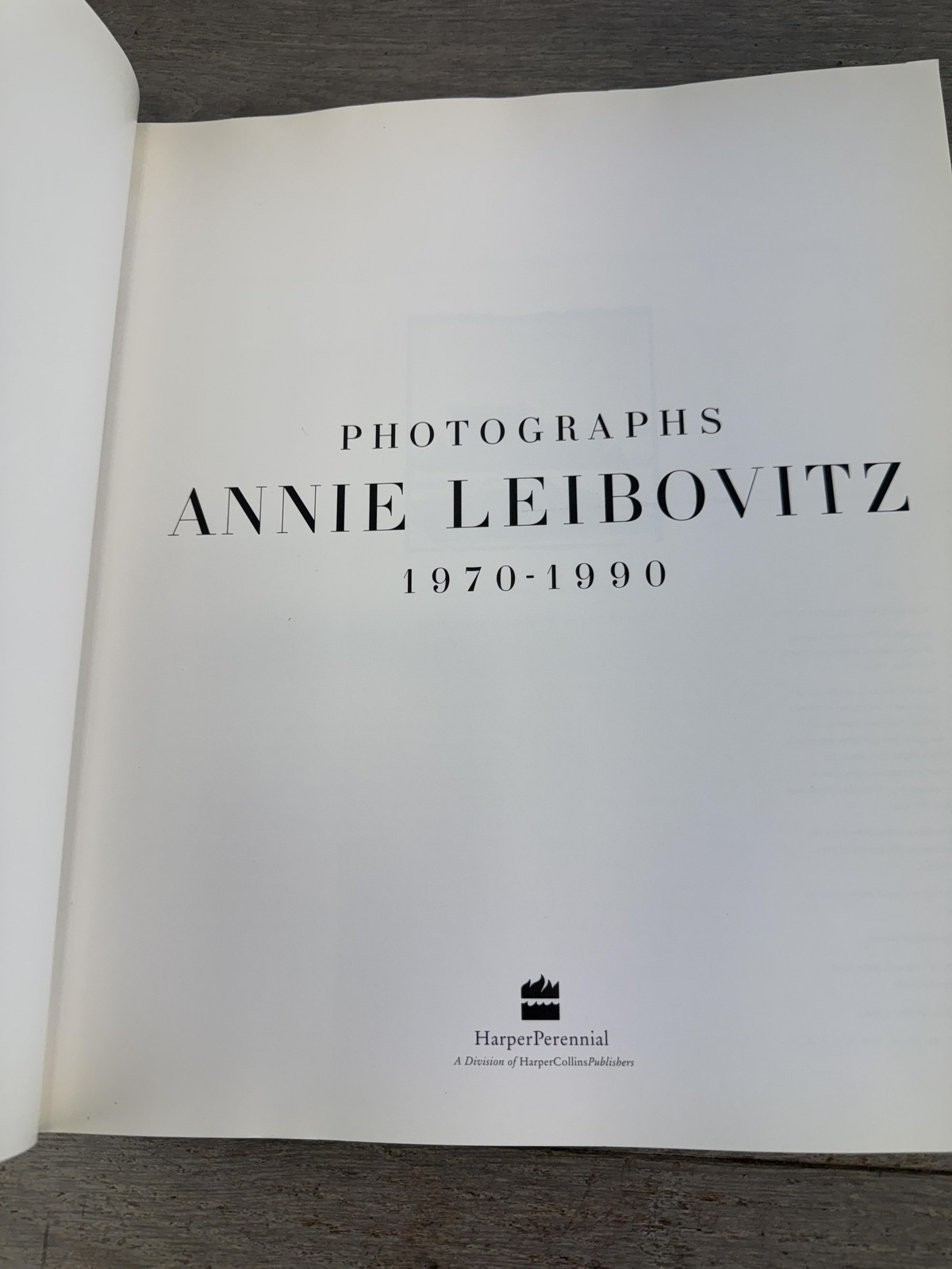 Vintage 1992 Photographs Annie Leibovitz 1st ed 1970-1990 HarperPerennial PB