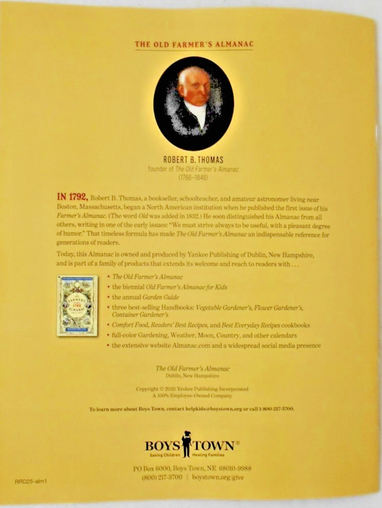 The Old Farmer’s Almanac 2026 ~ READERS’ BEST RECIPES ~ All new choices