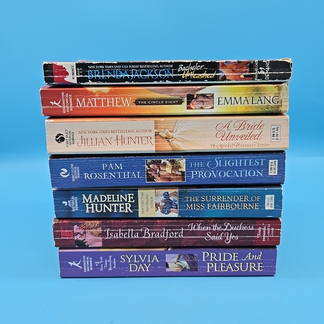 Lot of 7 Historical Romance Paperback Book 2010s Hunter Day Matthew Bradford