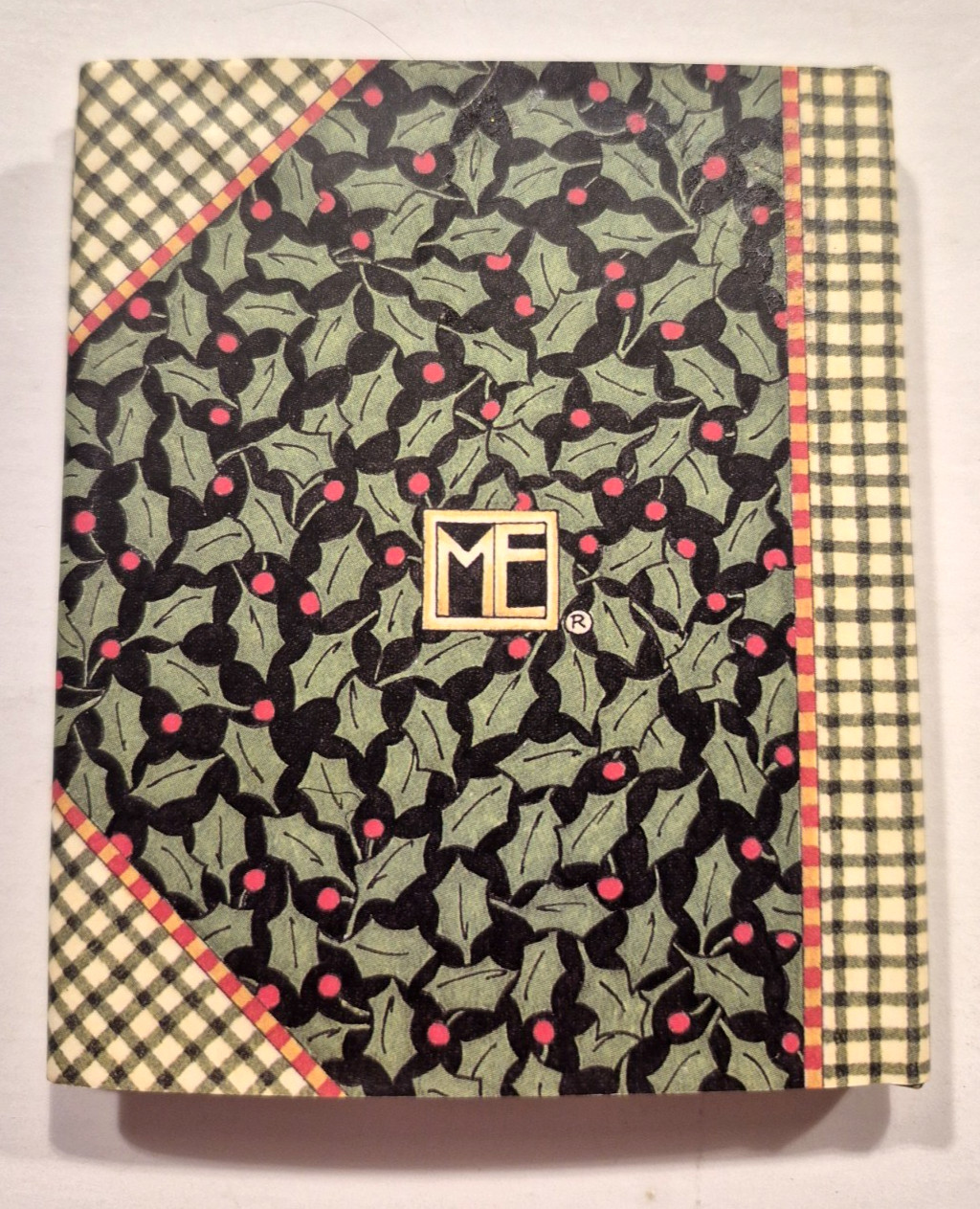 Mary Engelbreit Christmas Mini Book Merrily Merrily With Jacket Vintage 1995 EUC