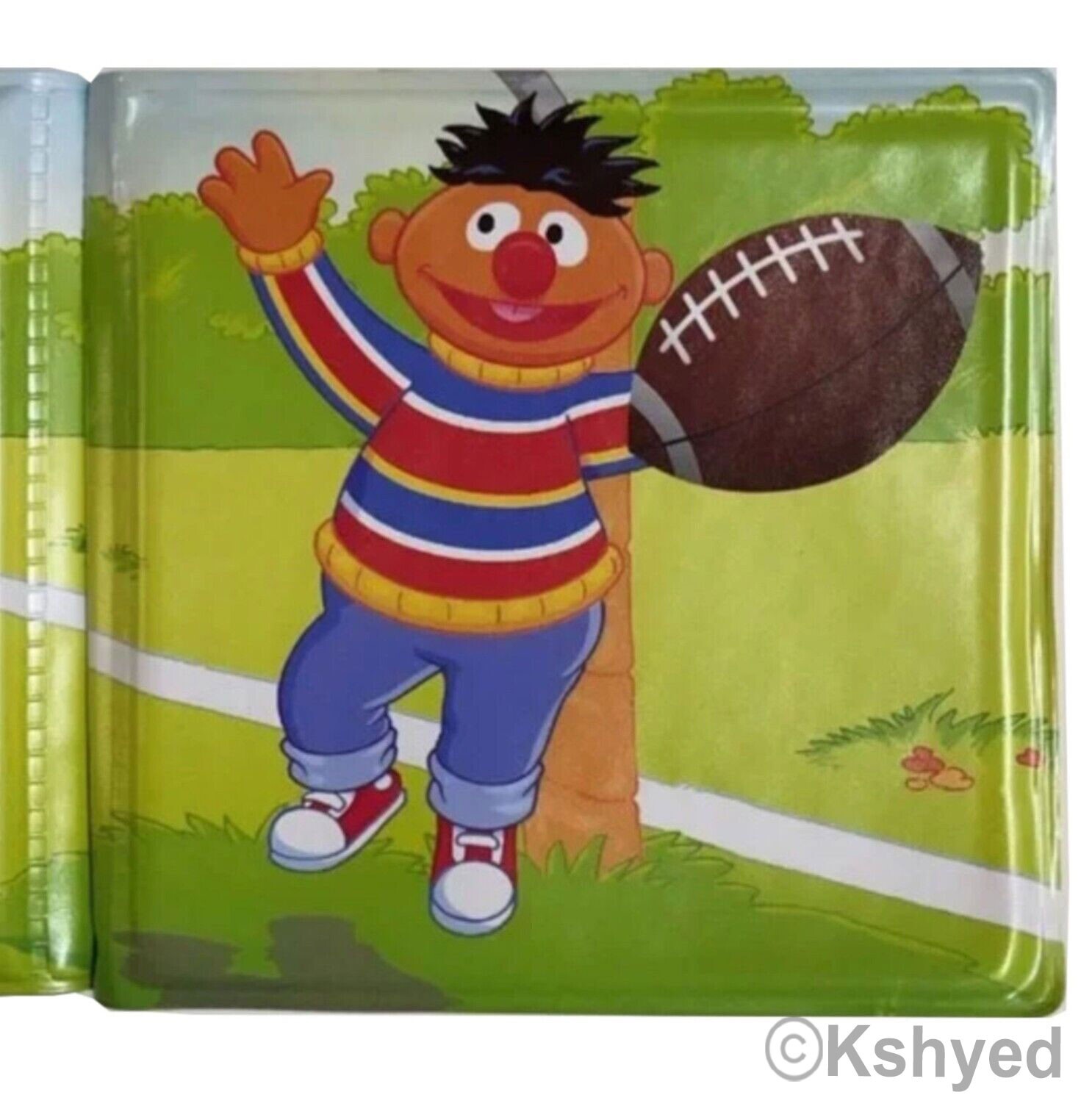 Sesame Street Ernie’s Touchdown Bubble Book (1 Pack) – Great For Bath Time – New