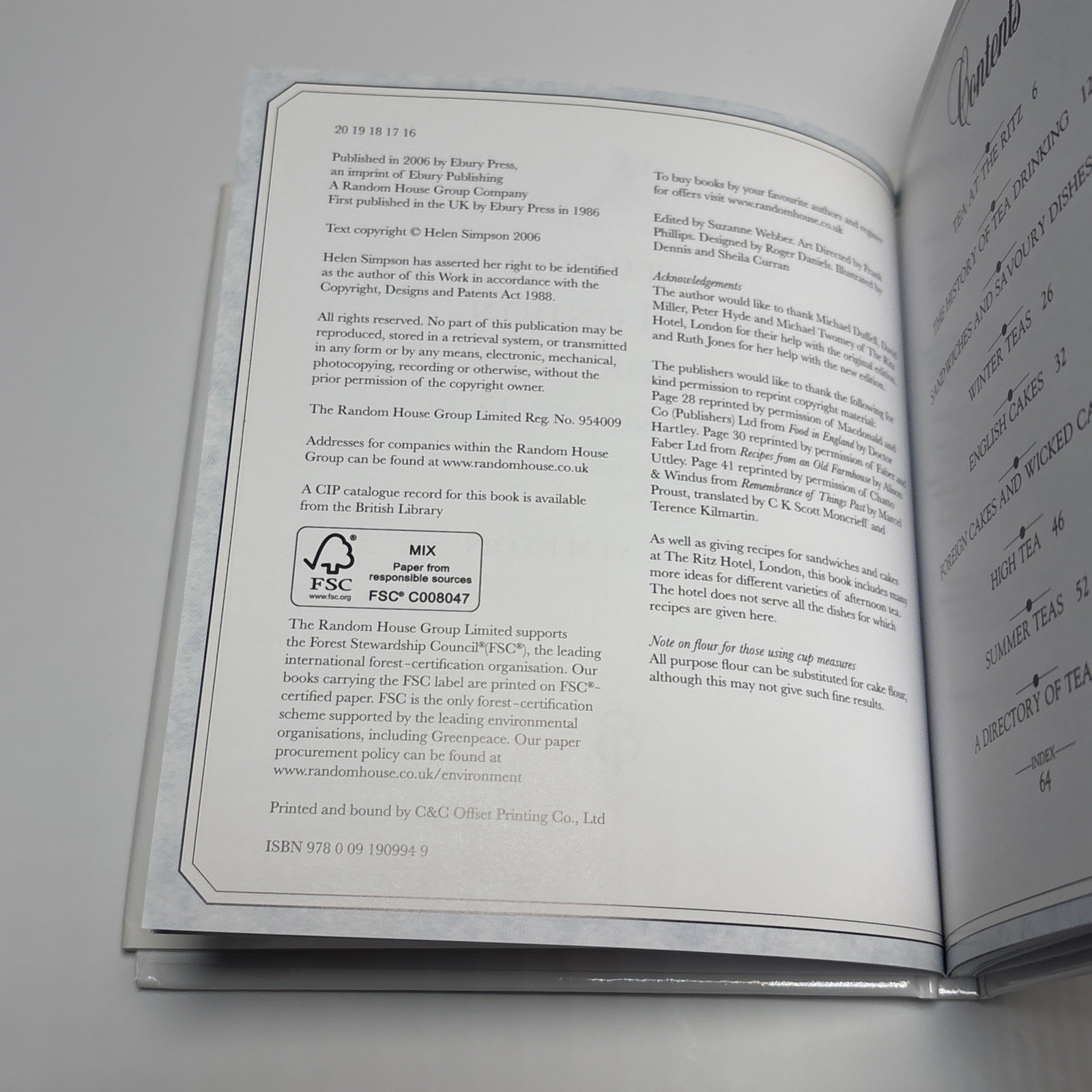 Ritz London Book of Afternoon Tea: Art and Pleasures of Taking Tea Ebury Press