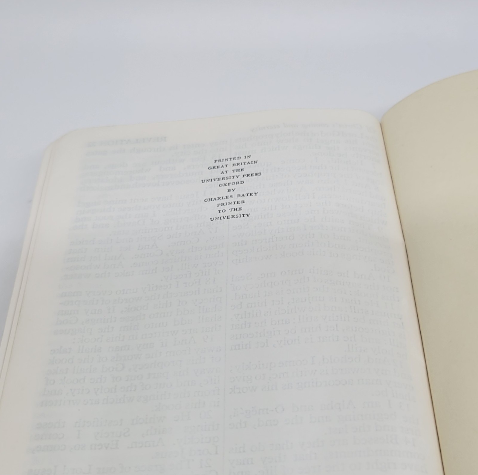 Oxford Bible KJV India Paper Black Leather Great Britain With Box