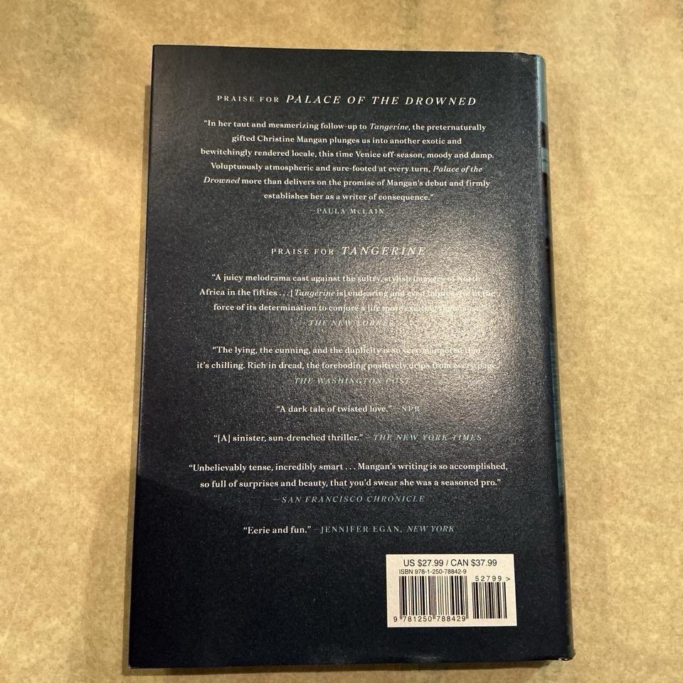 Christine Mangan Palace of the Drowned Hardcover Fiction 2021 Flatiron Books