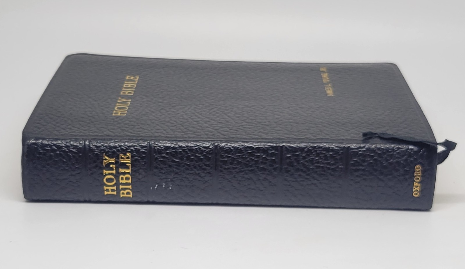 Oxford Bible KJV India Paper Black Leather Great Britain With Box