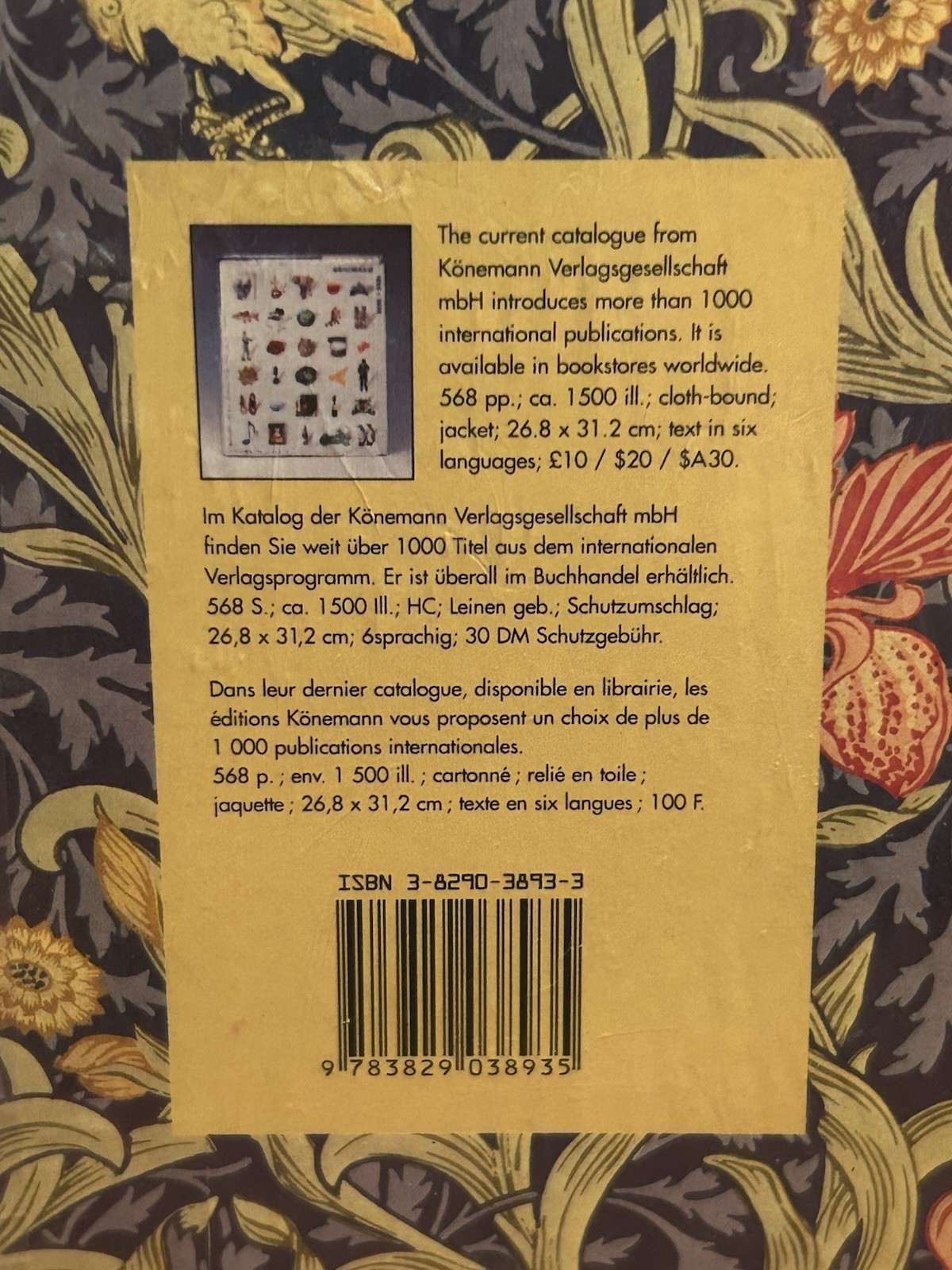 William Morris Giftwraps By Artists 12 Full-Color Patterns Tear-Out Sheets