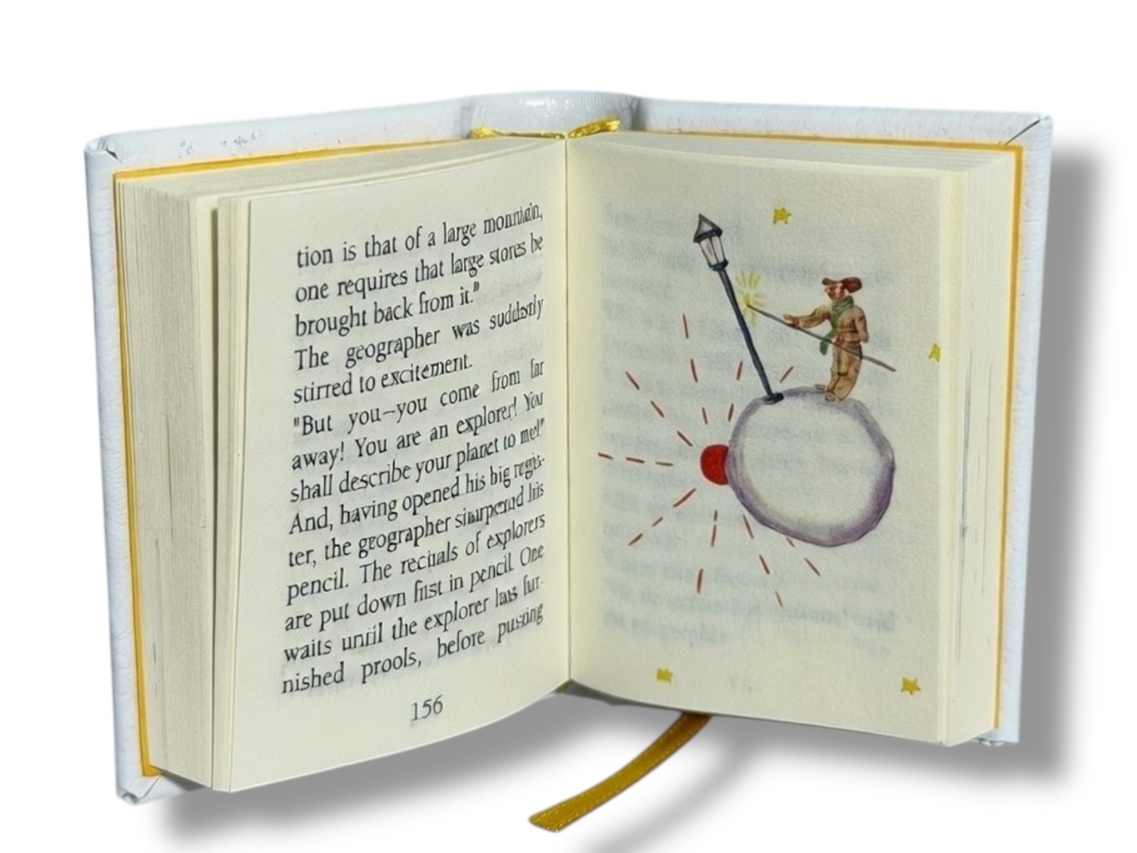 The Little Prince tiny book leather hardcover with slipcase made in Germany 264p