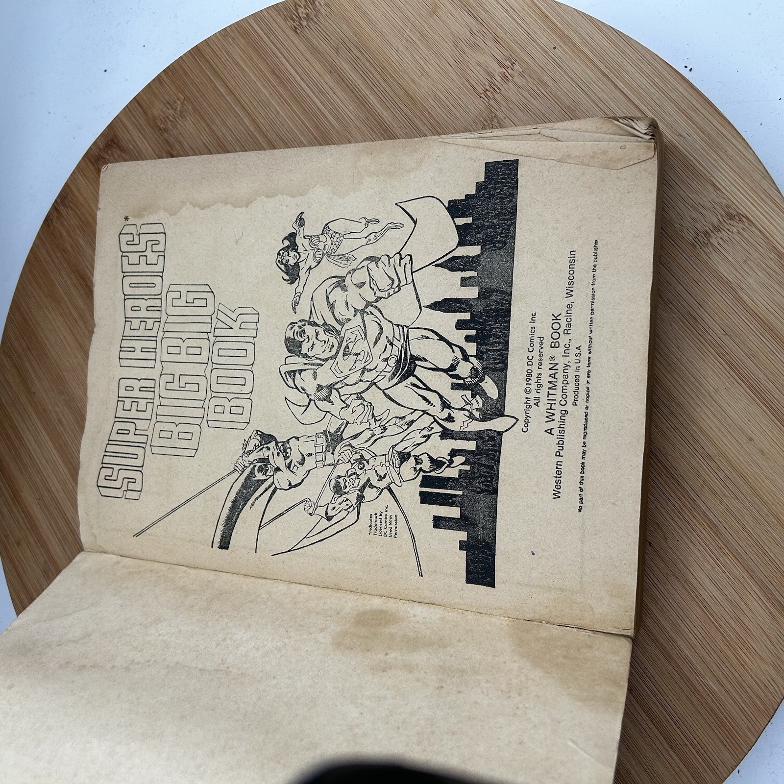 1980 The 448 Page Super Heroes Big Big Book Coloring Activities Puzzles Superman