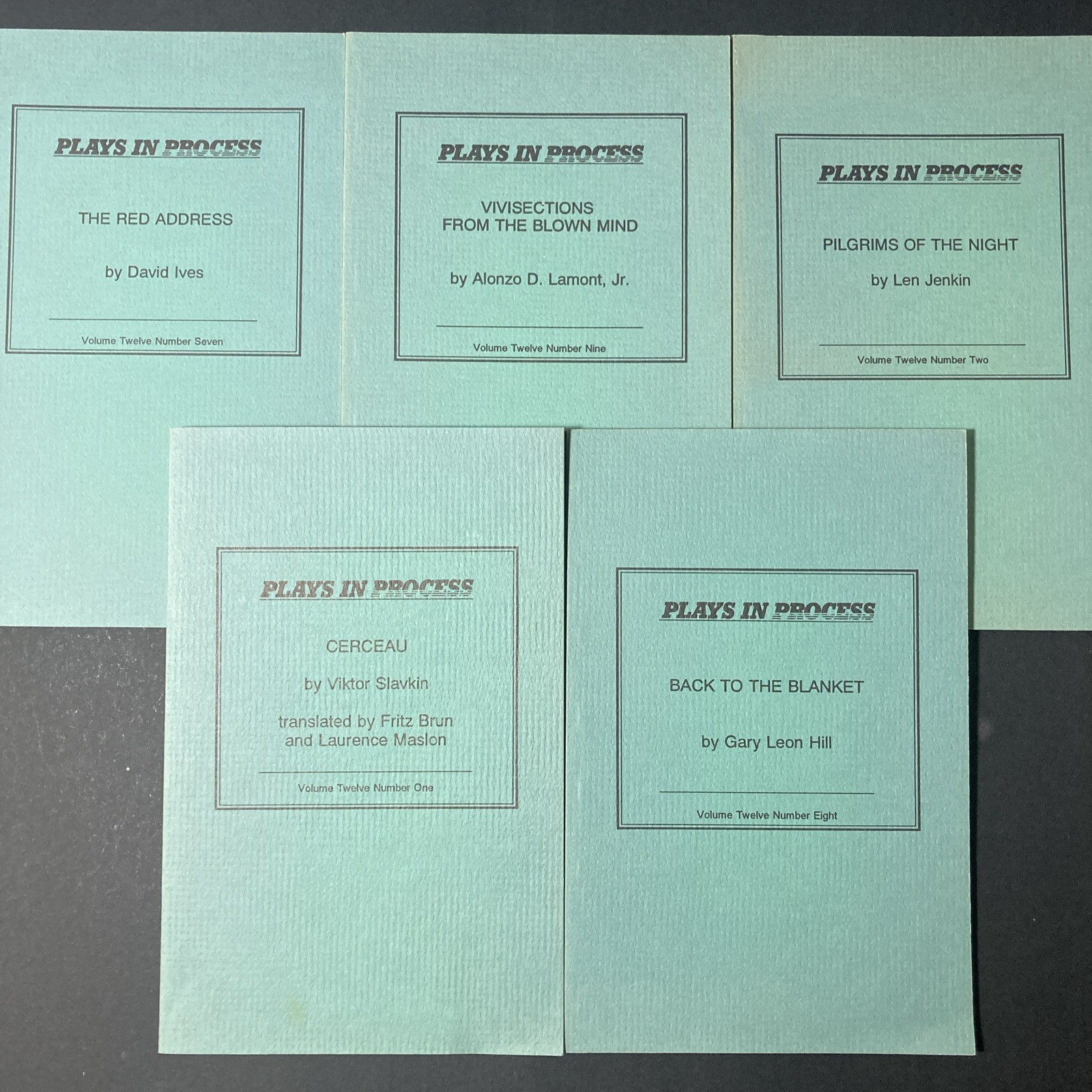Lot Of 11 Issues | Plays In Progress | Theatre Communications Group