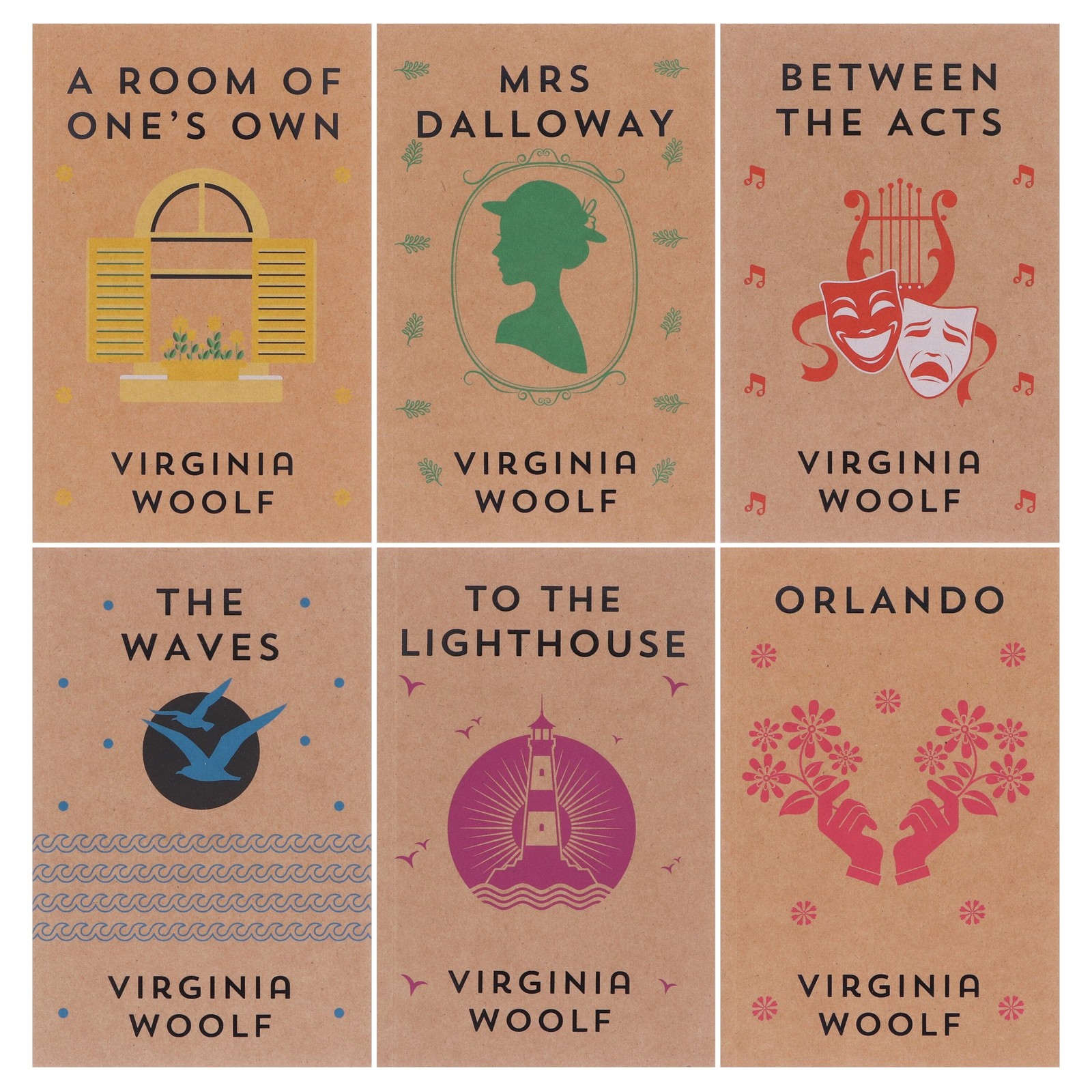 The Virginia Woolf Collection 6 Books Box Set – Fiction – Paperback