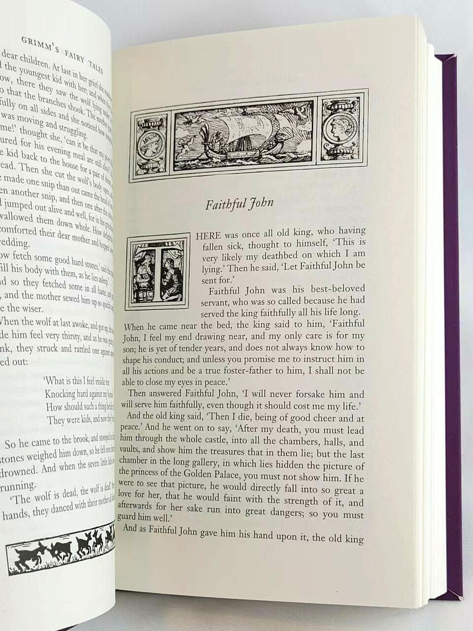 GRIMM’S FAIRY TALES by J. L. C. Grimm Faux Leather Flexi Bound Illustrated NEW