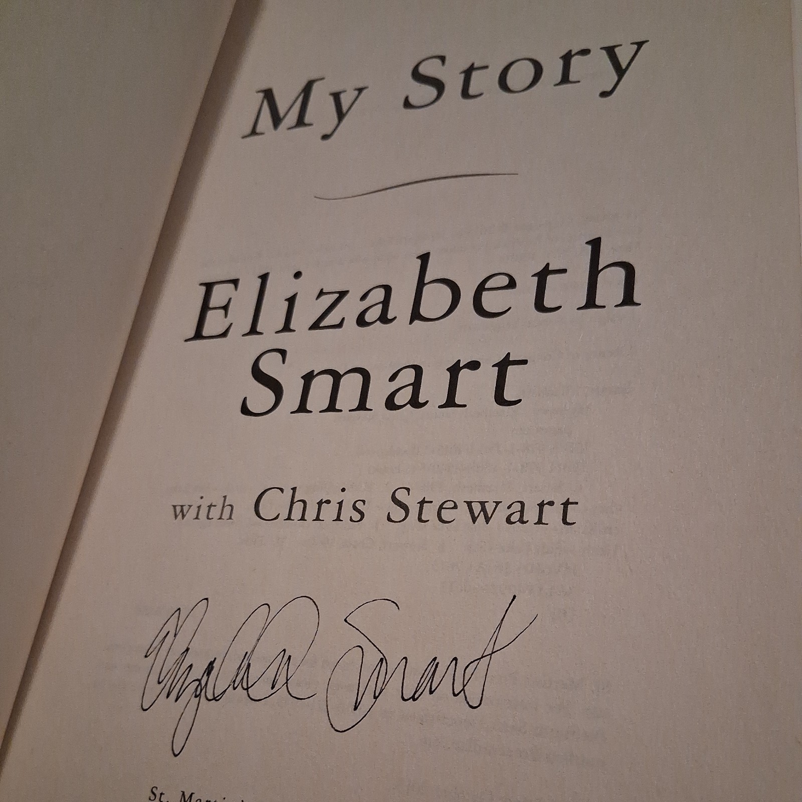 Elizabeth Smart Signed Books! “My Story”, “In Plain Sight” 2013 First Edition