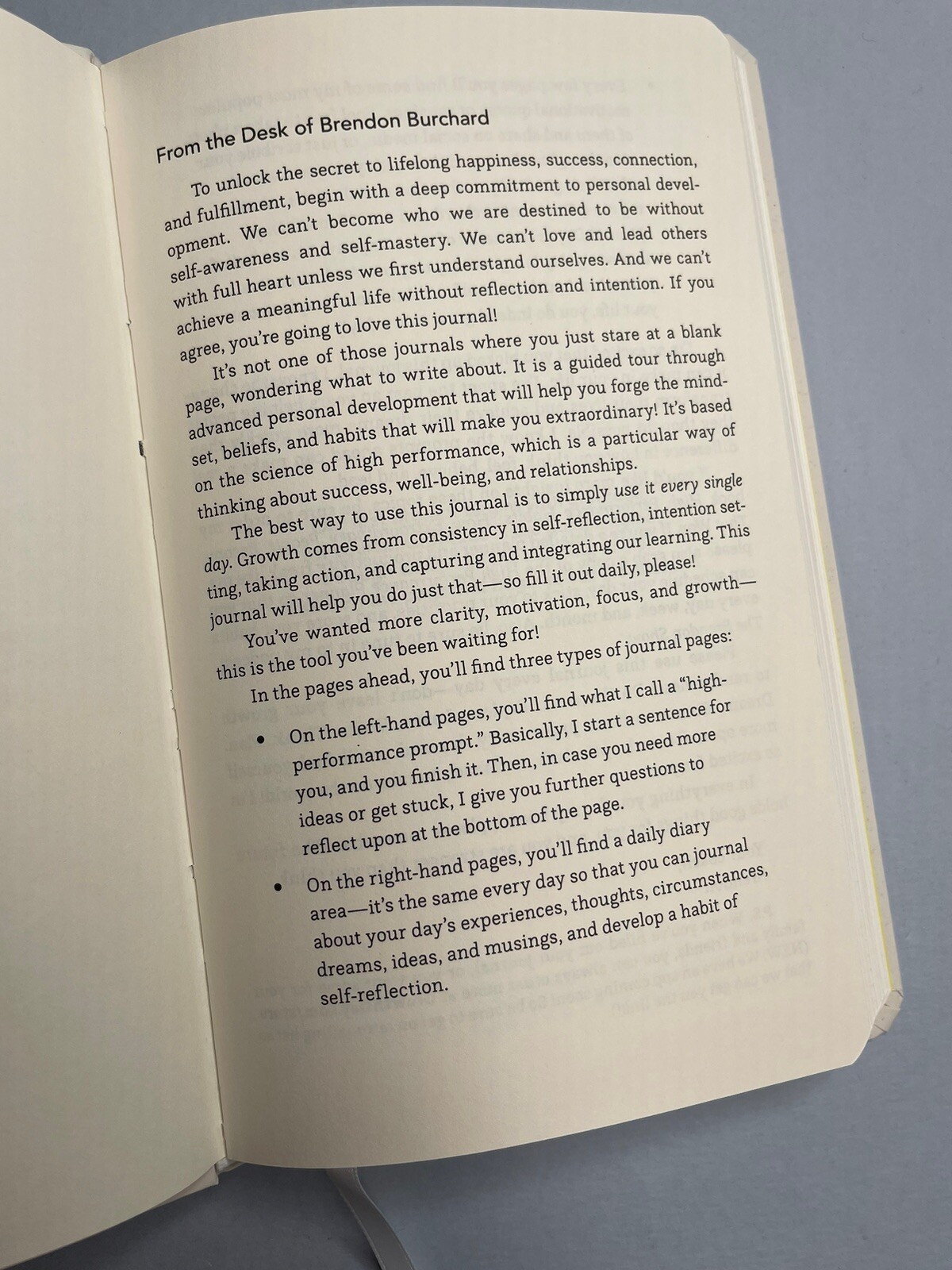 The High Performance Journal by Brendon Burchard: Used