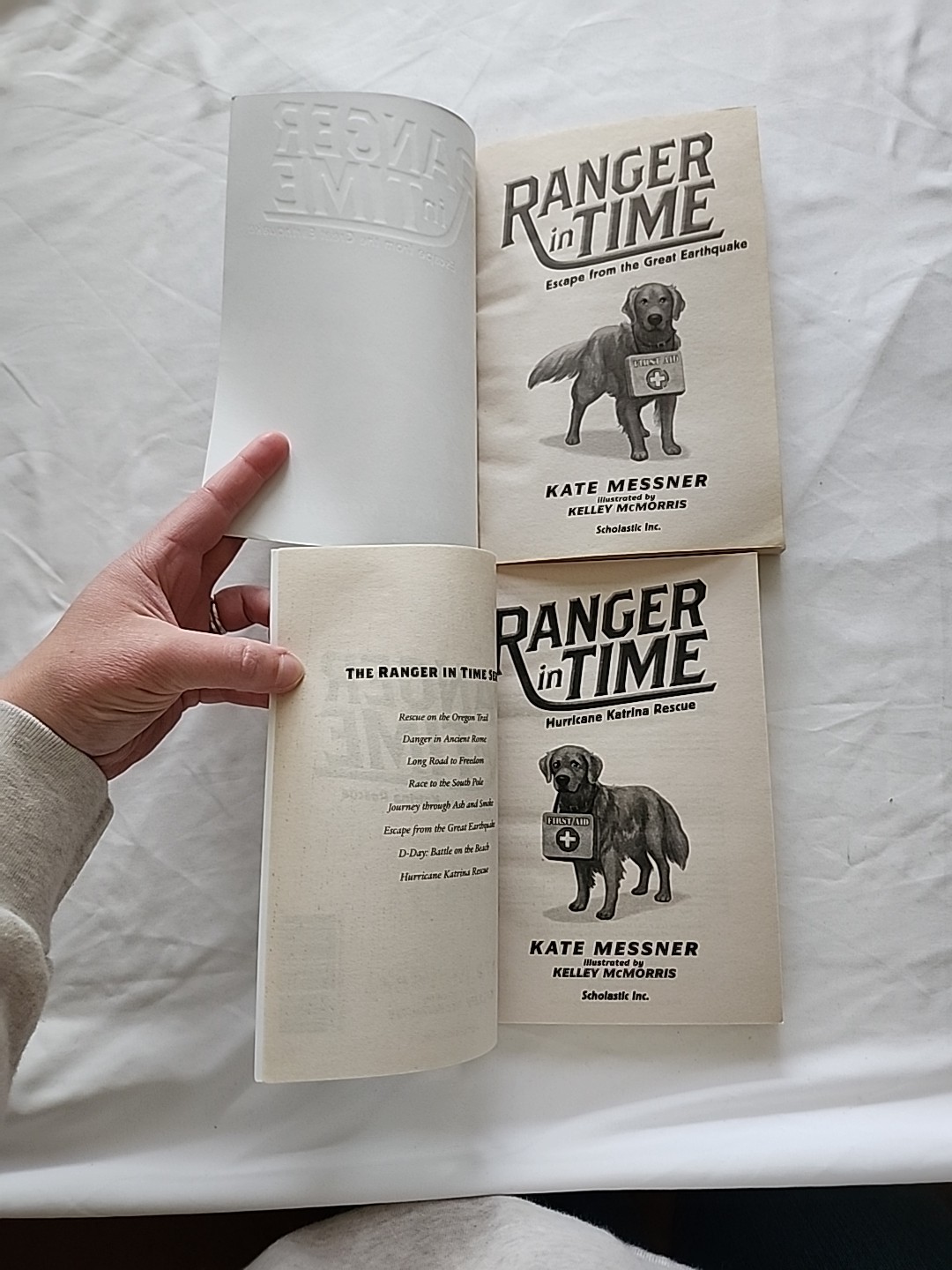 Lot Of 7 Ranger in Time Series Kate Messner Dog Time Travel History