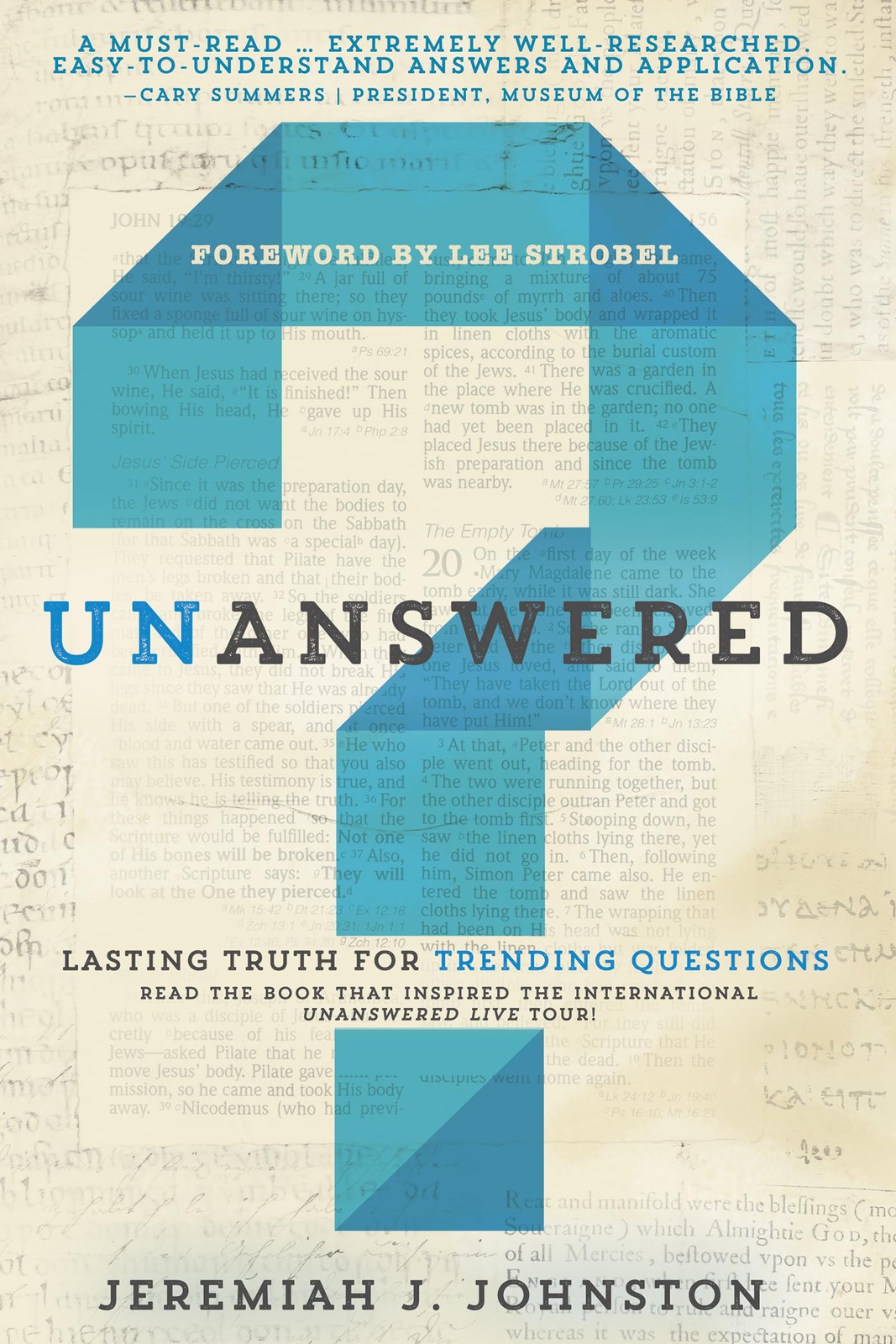 Unanswered: Lasting Truth for Trending Questions – paperback Johnston Ph.D, …