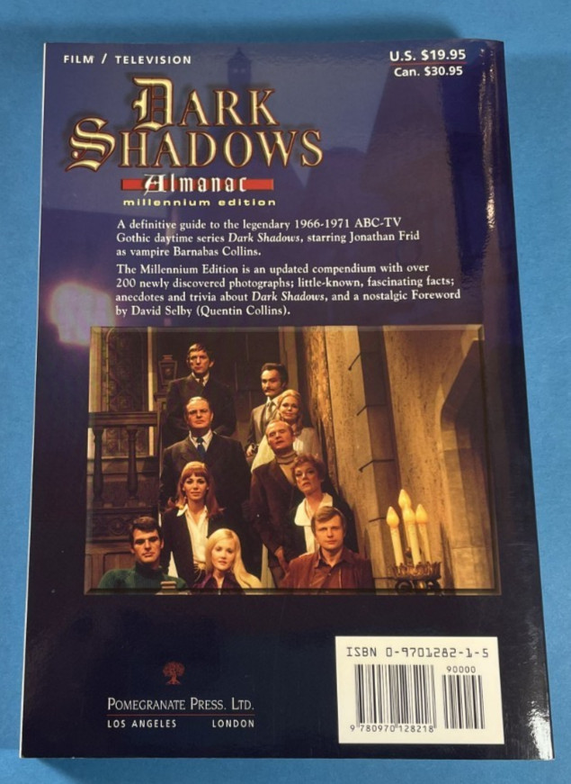 Dark Shadows Almanac Millennium Edition Pomegranate Press First Printing 2000