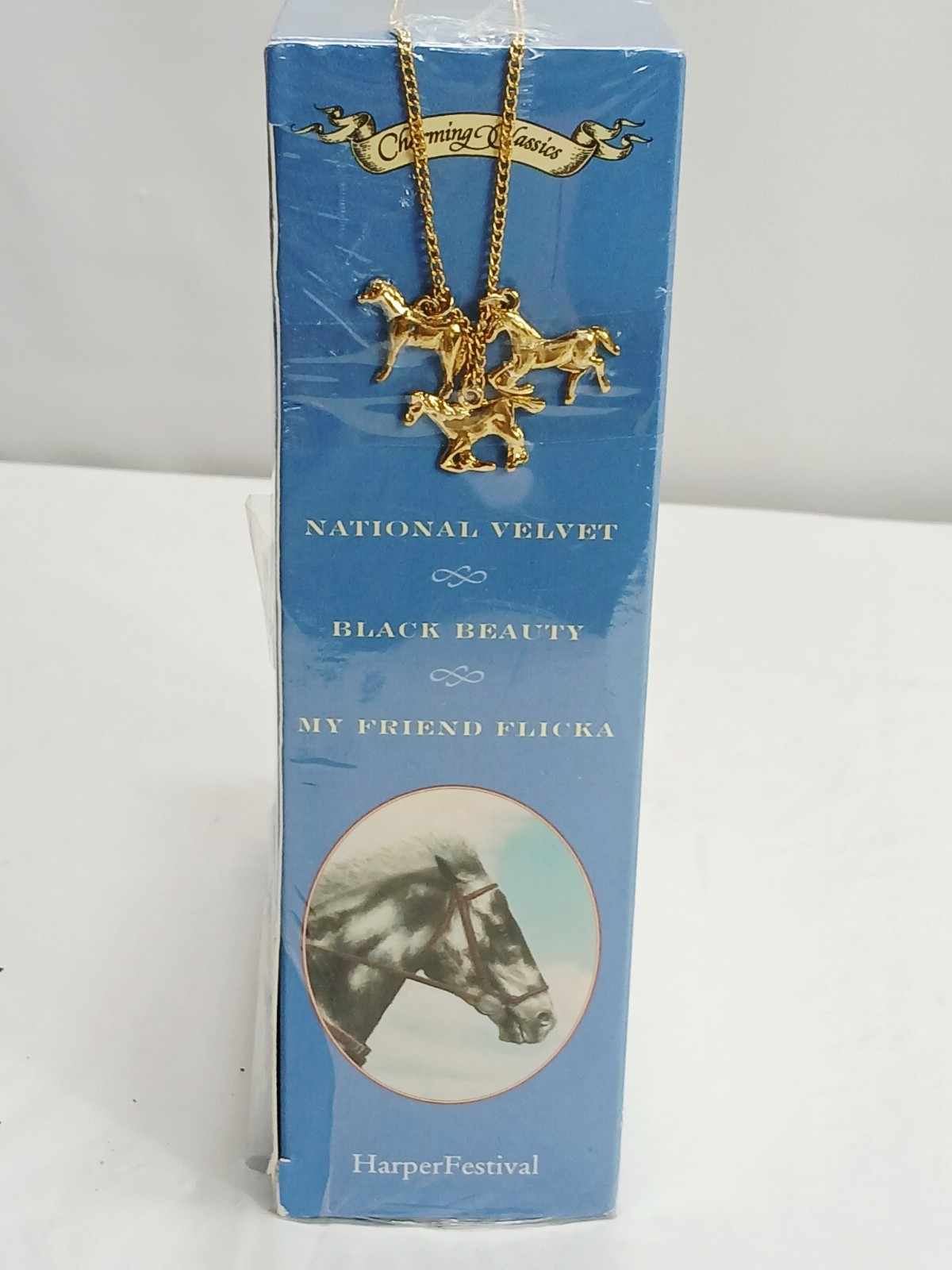 C. Classics Horse Themed 3 Book Boxed Set=with Charm Necklace=Ages 8-12=New