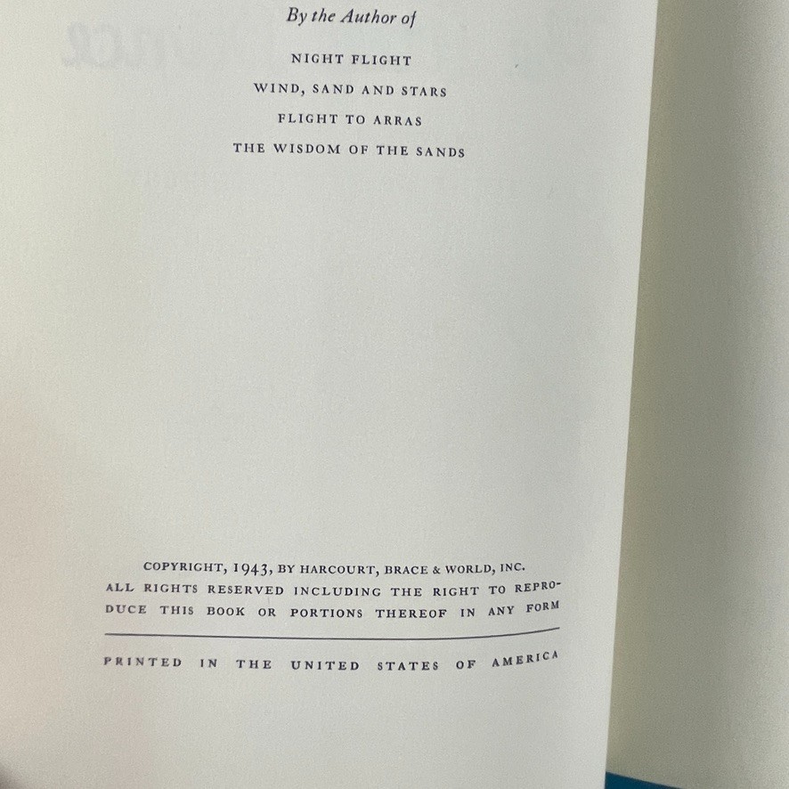 The Little Prince by Antoine de Saint-Exupéry – Harcourt Brace & World – HC/DJ