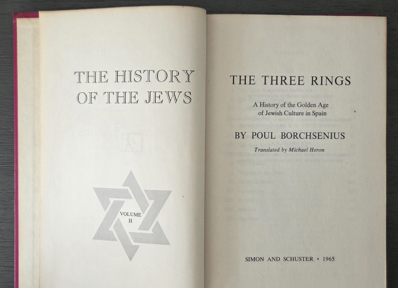 Vintage 1965 “History Of The Jews” Poul Borchsenius Vols 1-5 1st Edition/Print