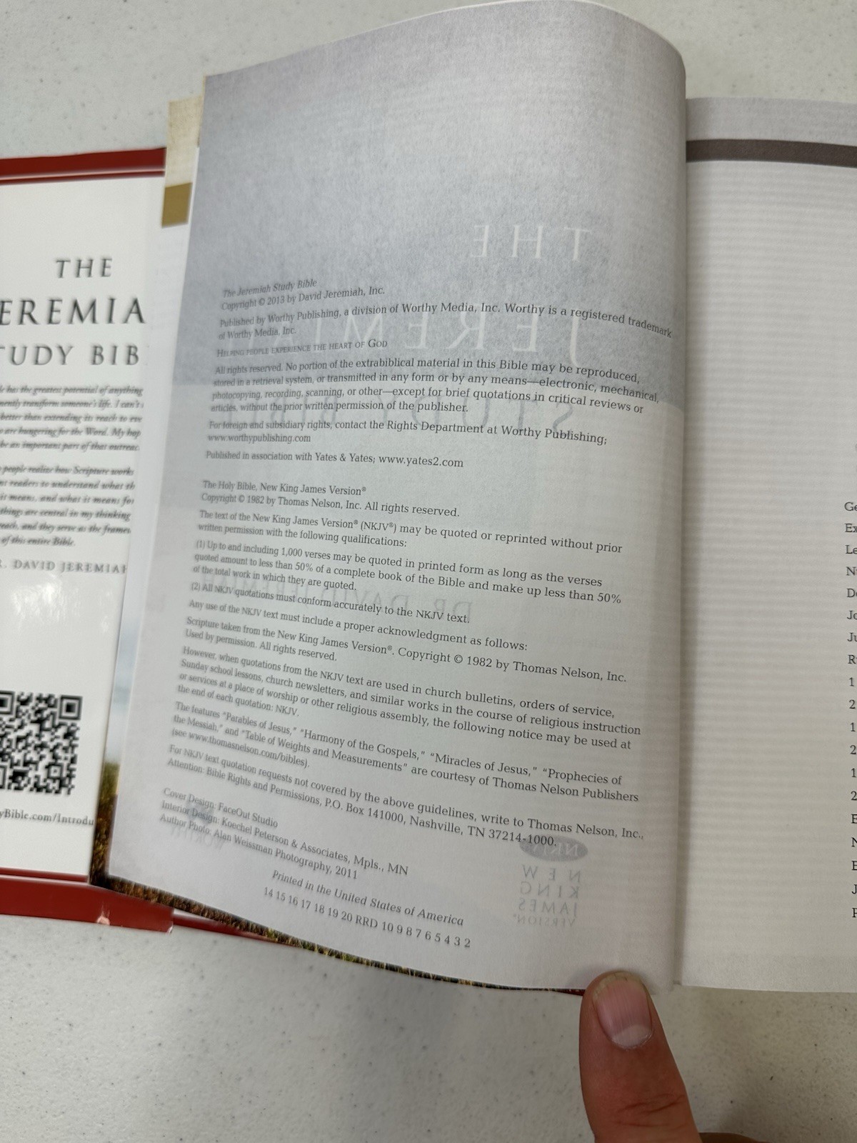 The Jeremiah Study Bible NKJV Dr David Jeremiah 2013 Hardcover w/Dust Jacket