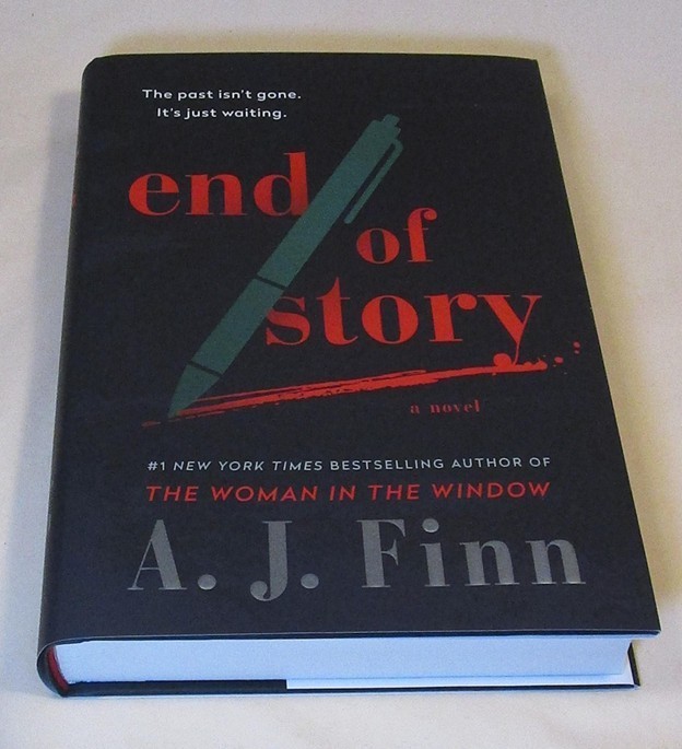 SIGNED End of Story by A.J. Finn FIRST EDITION WITH PAW STAMP New