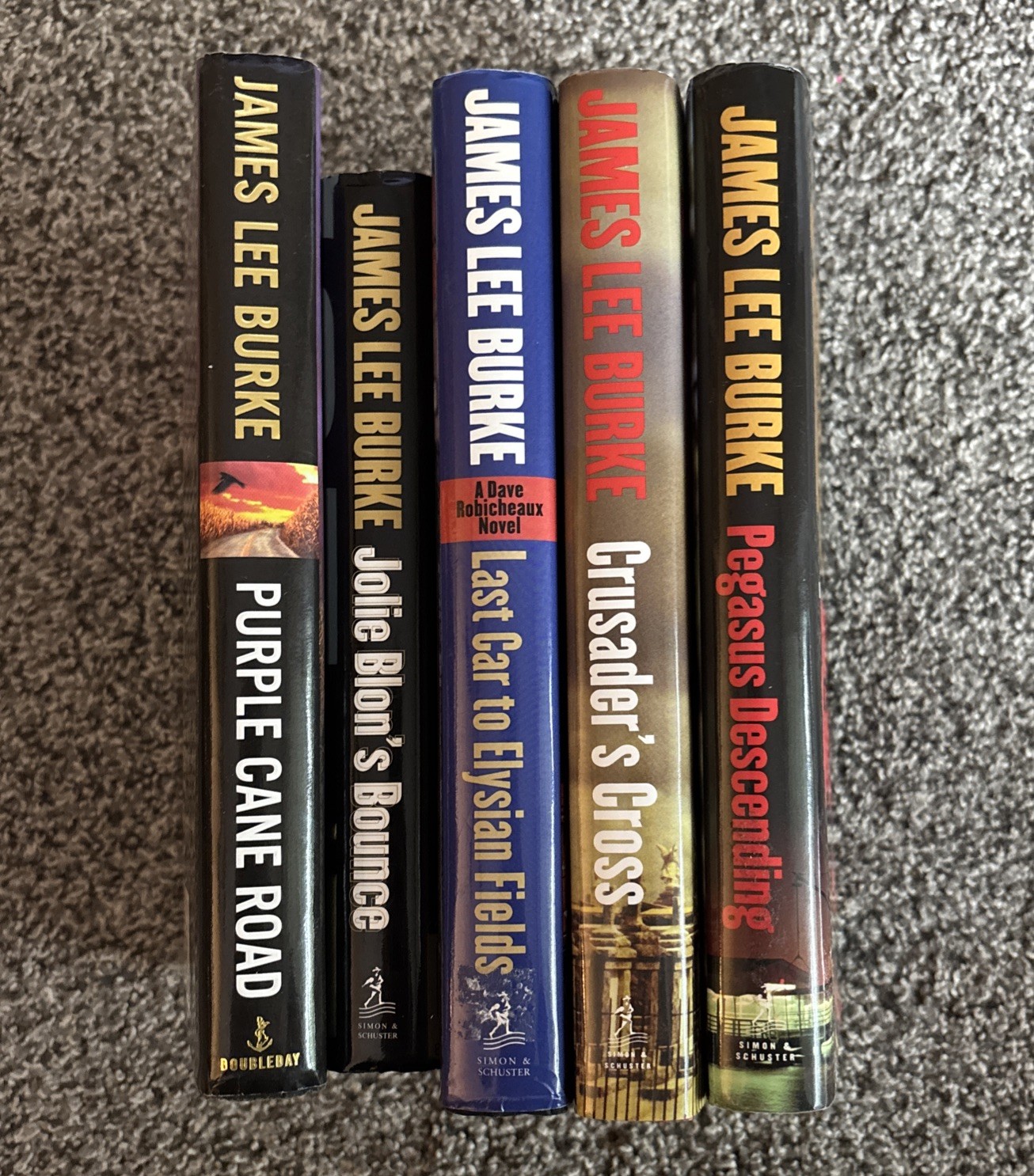 Dave Robicheaux Lot of 5 Hardcovers by James Lee Burke. Early 2000s 1st Editions