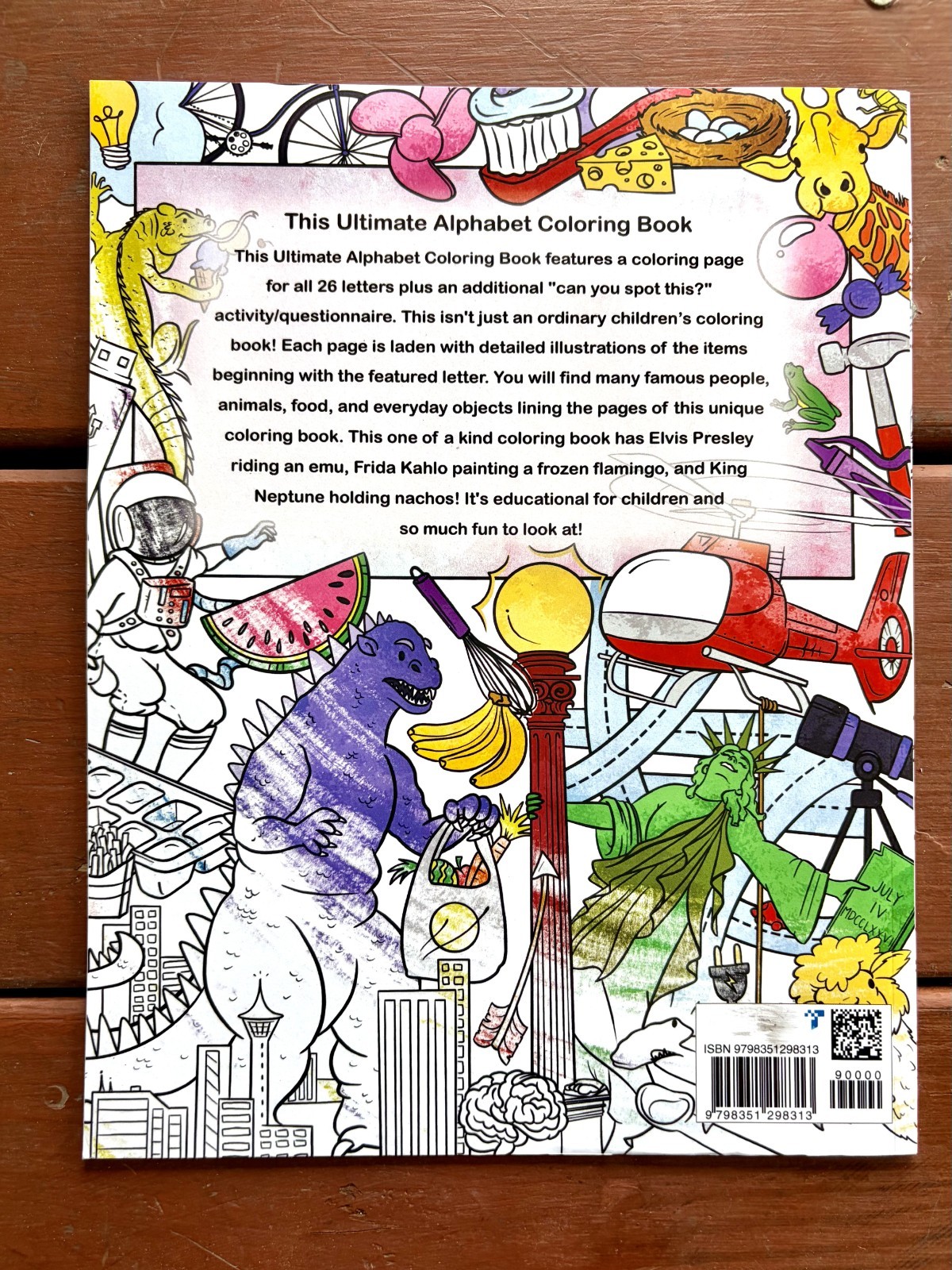 The Ultimate Alphabet Coloring Book 5 By Alannah Dyer- 8.5×11 in. Ages 4-8 Fun
