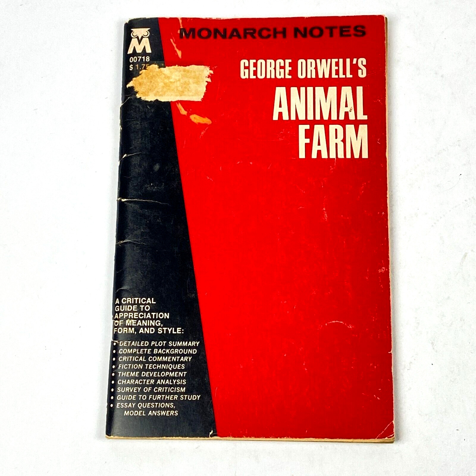 Animal Farm by George Orwell 1965 Monarch Notes Booklet #00718 Vintage