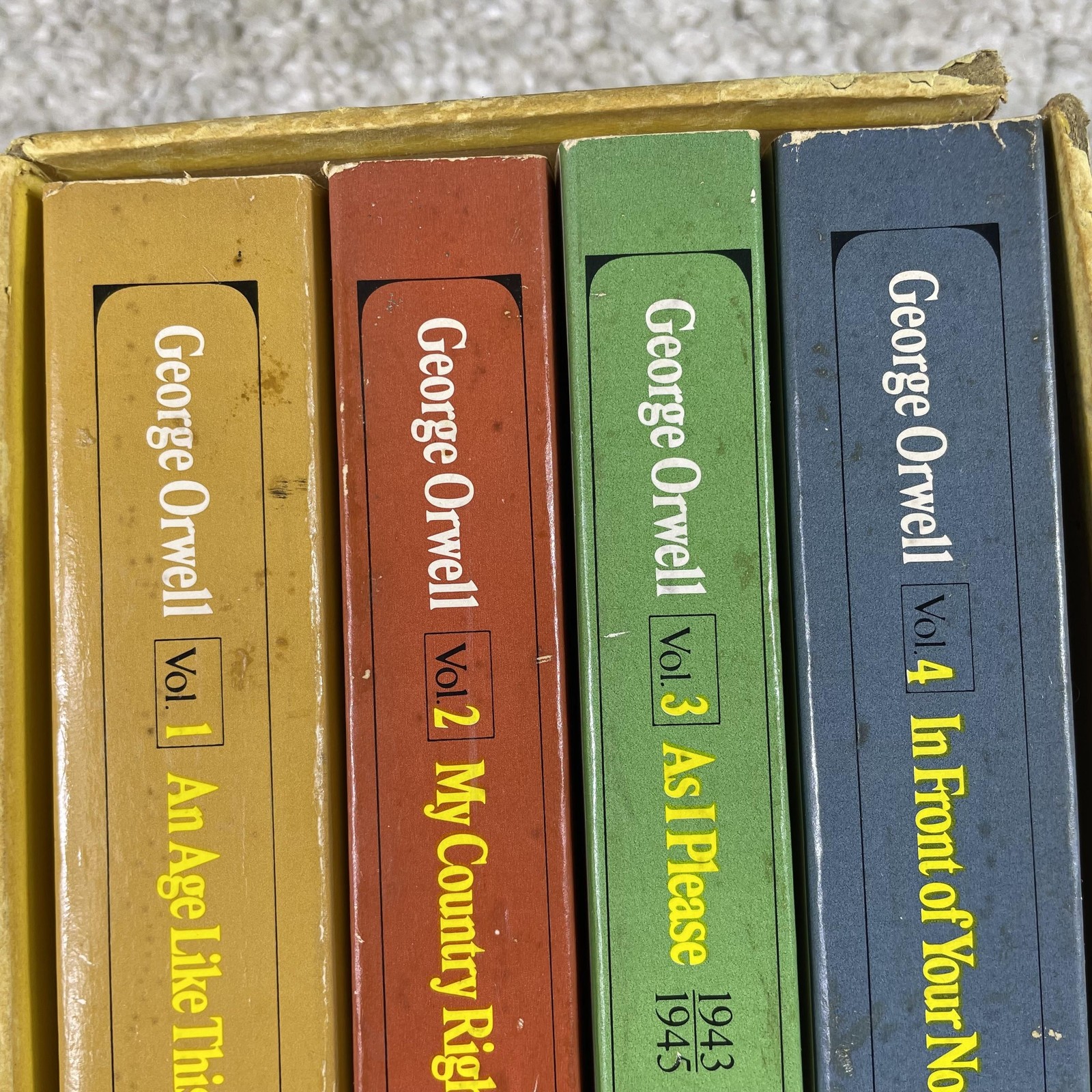 Vintage George Orwell Collected Essays Journalism Letters 4 PB Box Set Harvest