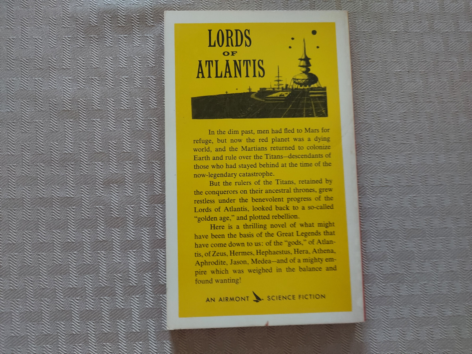 “Lords of Atlantas” Vintage Science Fiction Book Wallace West 1963 Unread Copy