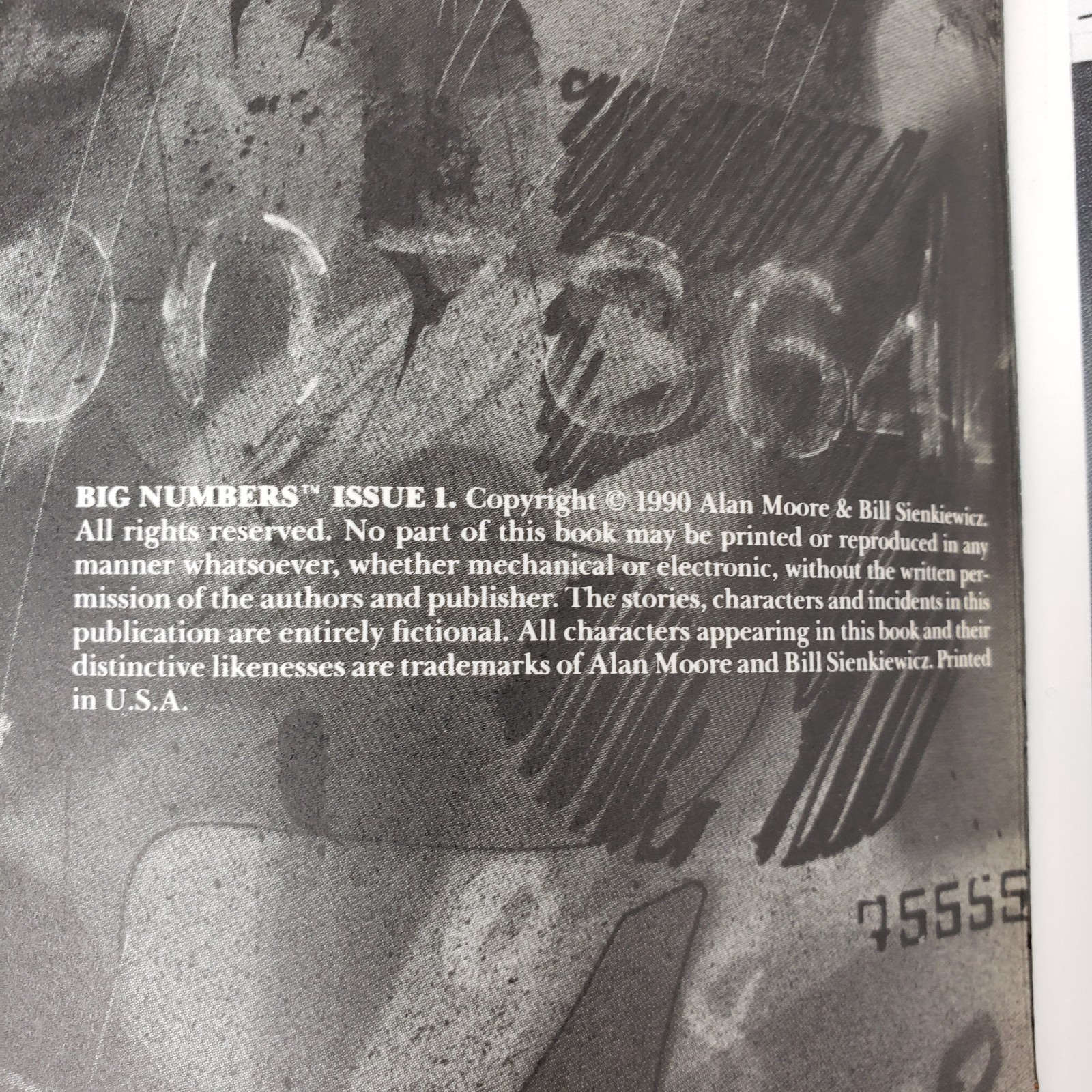 Big Numbers 1-2 by Alan Moore & Bill Sienkiewicz (1st Editions, PB, 1990)