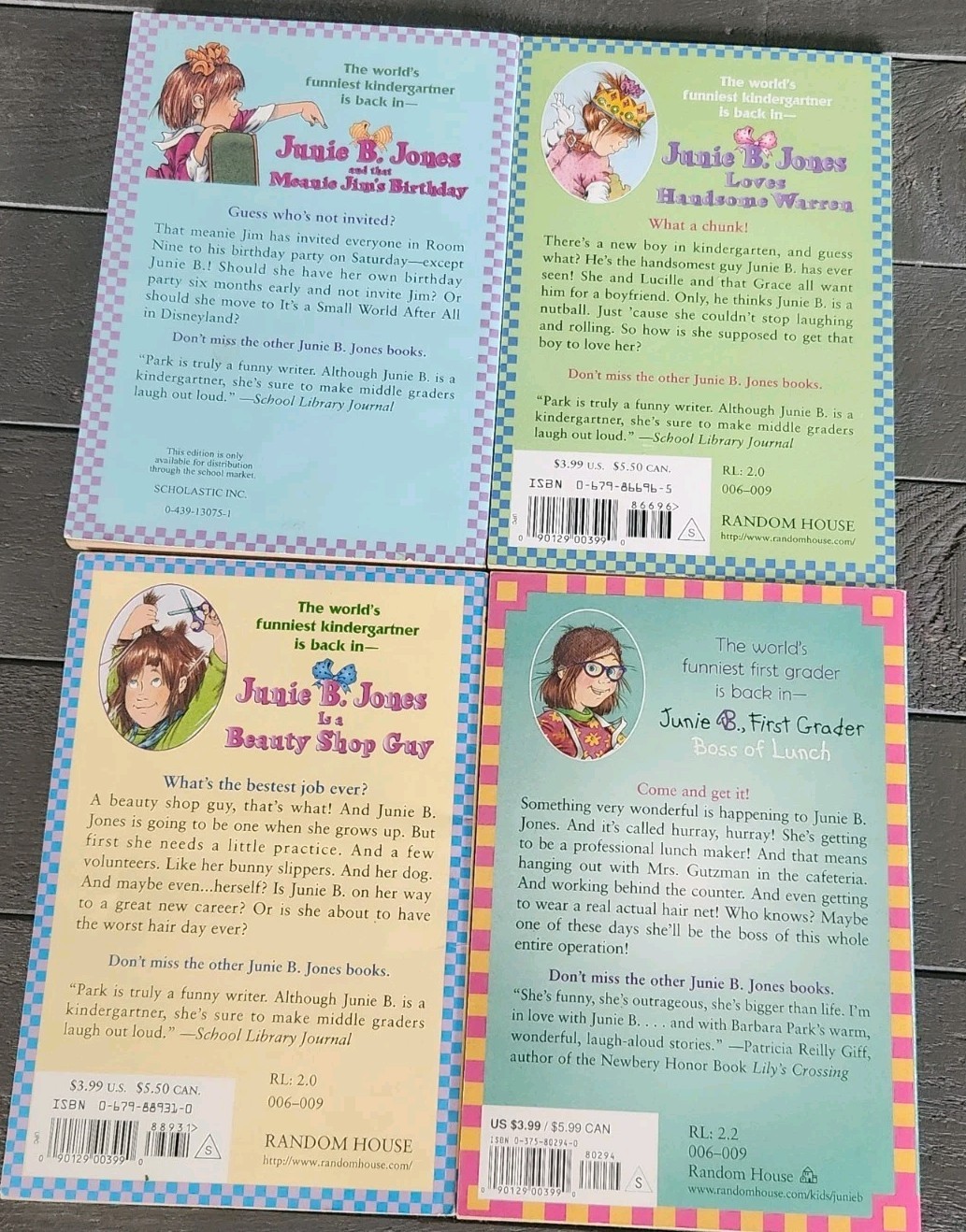 Lot of 16 Vintage 1990s-2000s Junie B. Jones By Barbara Park Softcover Books