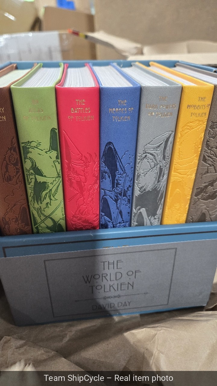 World of Tolkien SevenBook Set by David Day Faux Leather Bound Books G2U