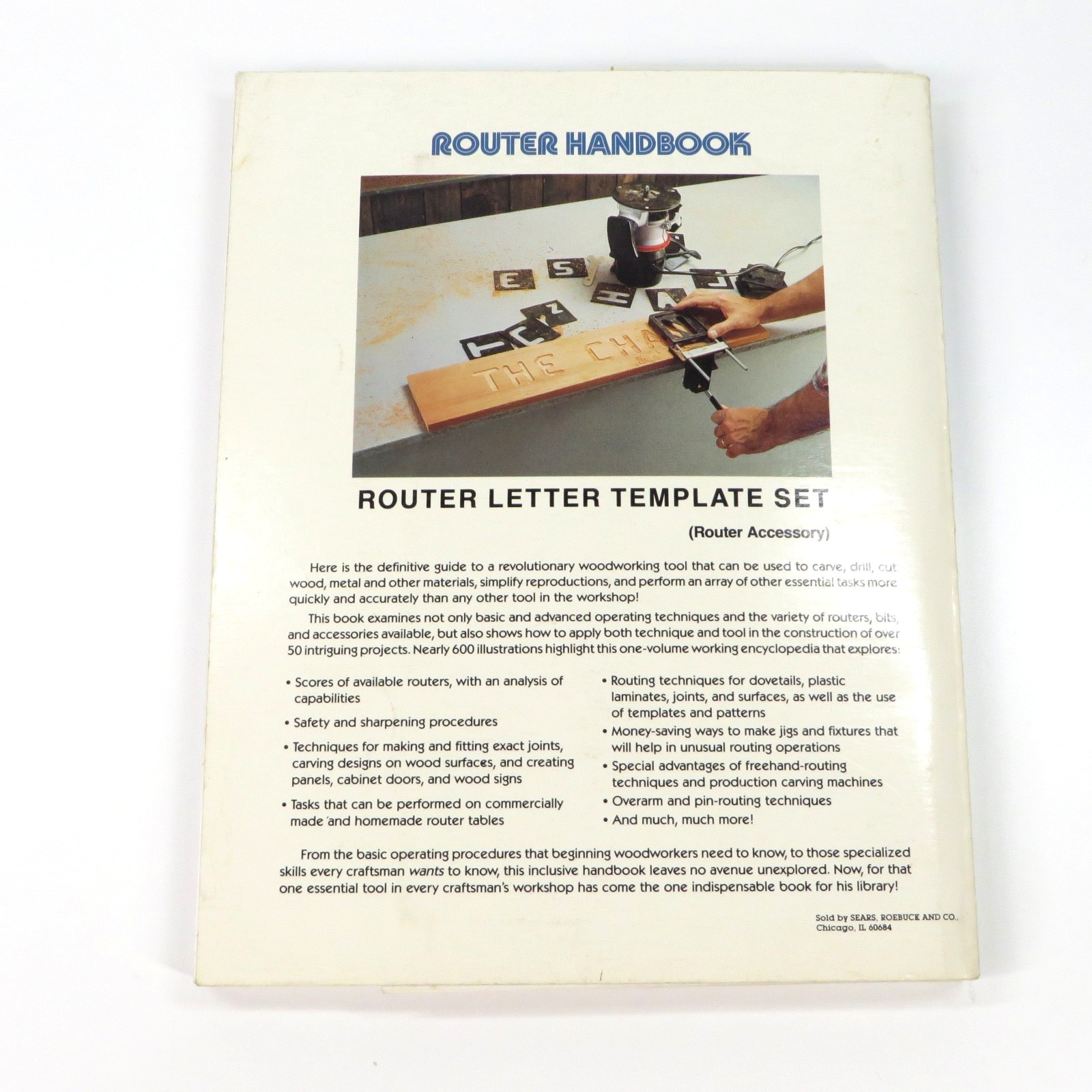 Sears Craftsman Router Handbook Special Edition Book 1984 Vintage Woodworking