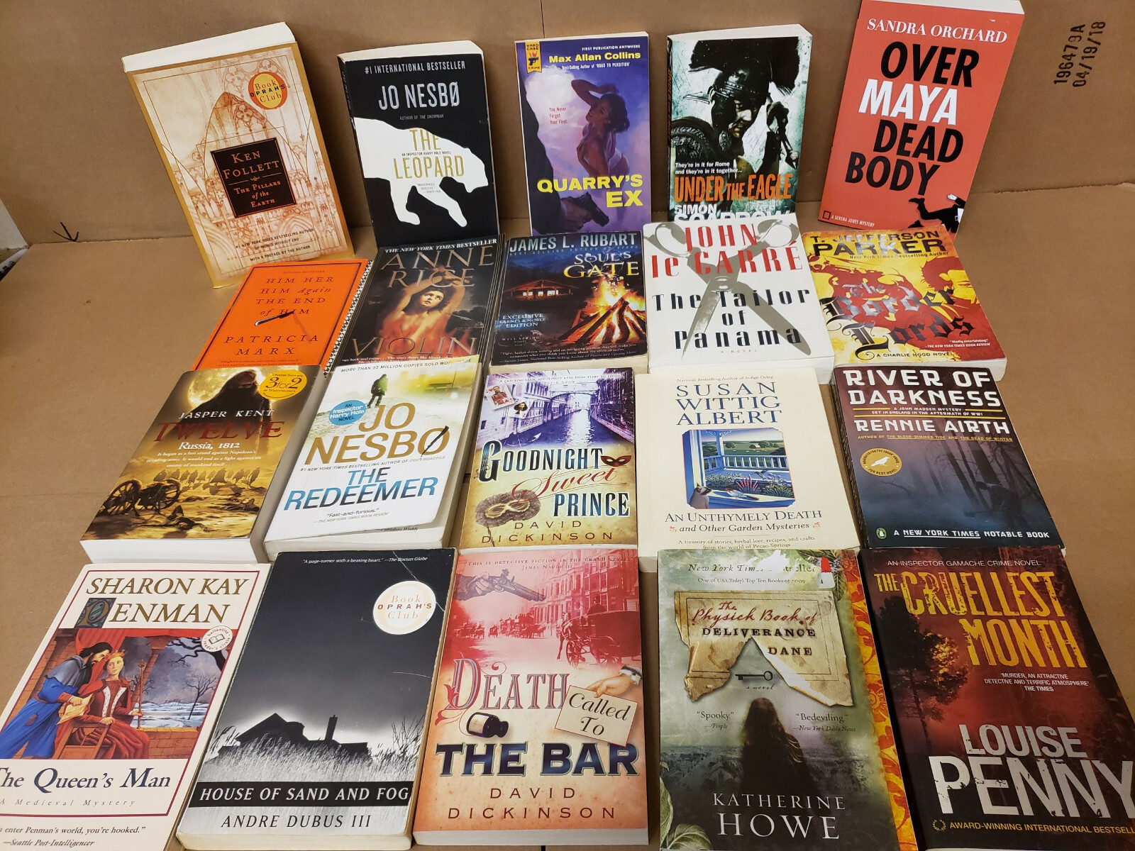 Lot of 10 Mystery Large Trade Paperback Books Suspense Thriller Crime Murder MIX