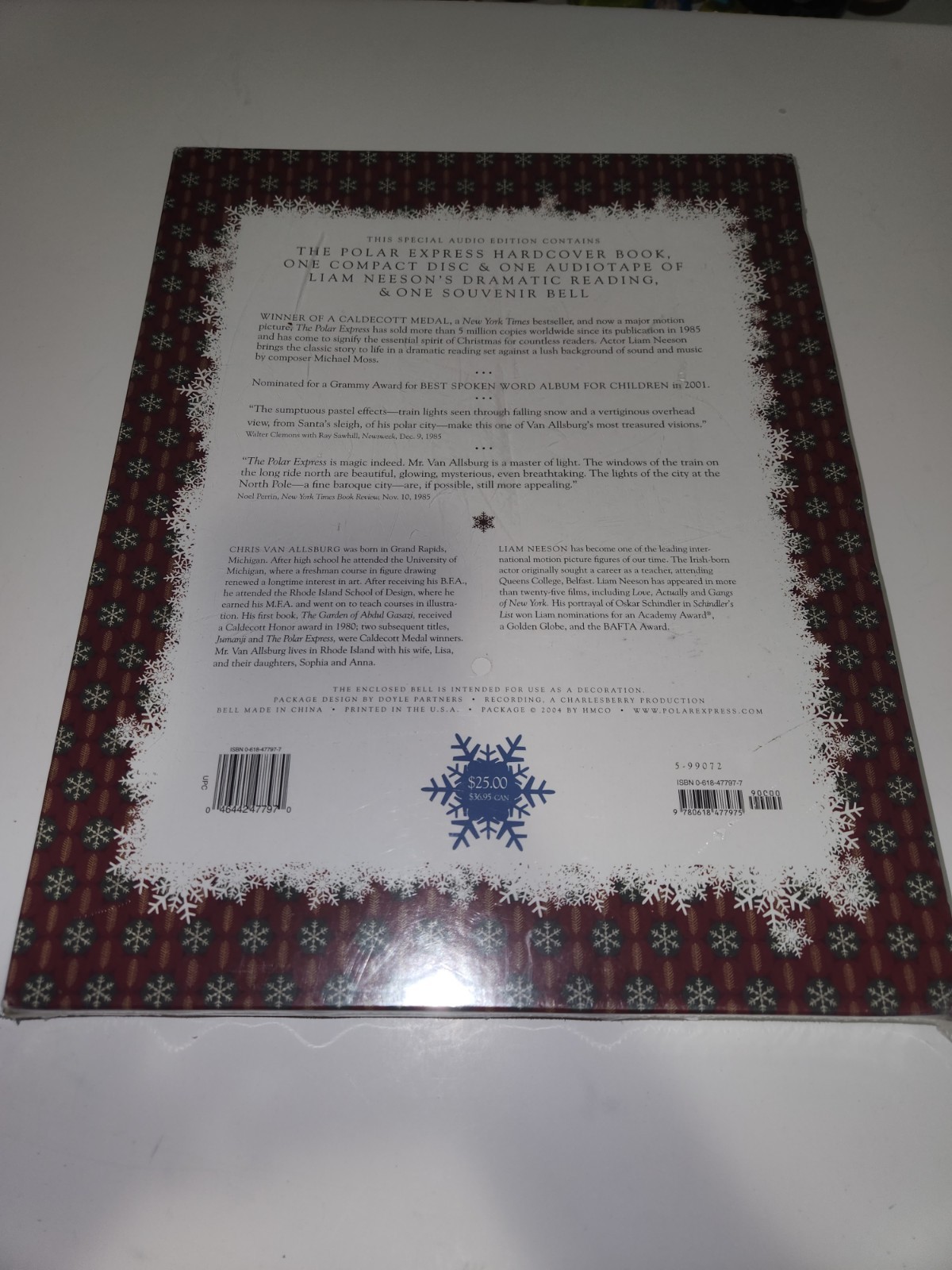 The Polar Express Book CD Cassette Chris Van Allsburg Vintage Sealed Gift Set