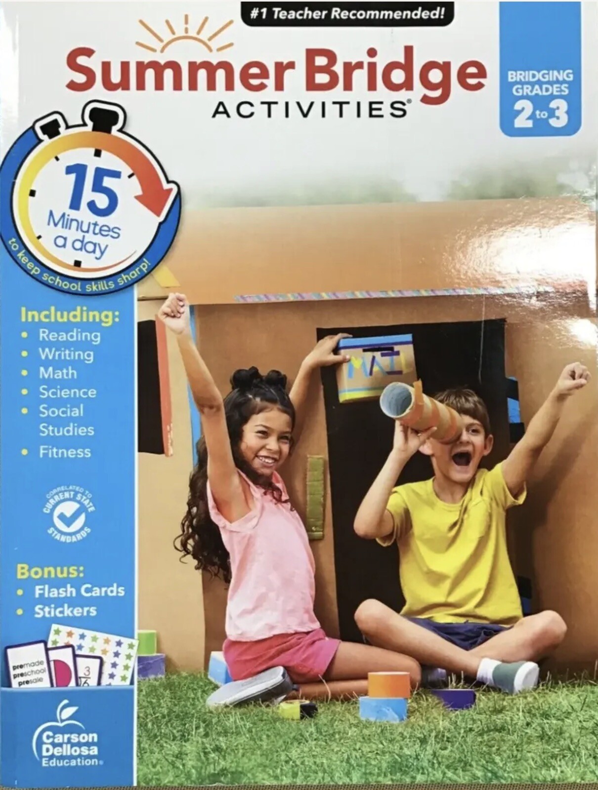 Summer Bridge Activities 2-3 Workbooks, Ages 7-8, All Subjects – NEW