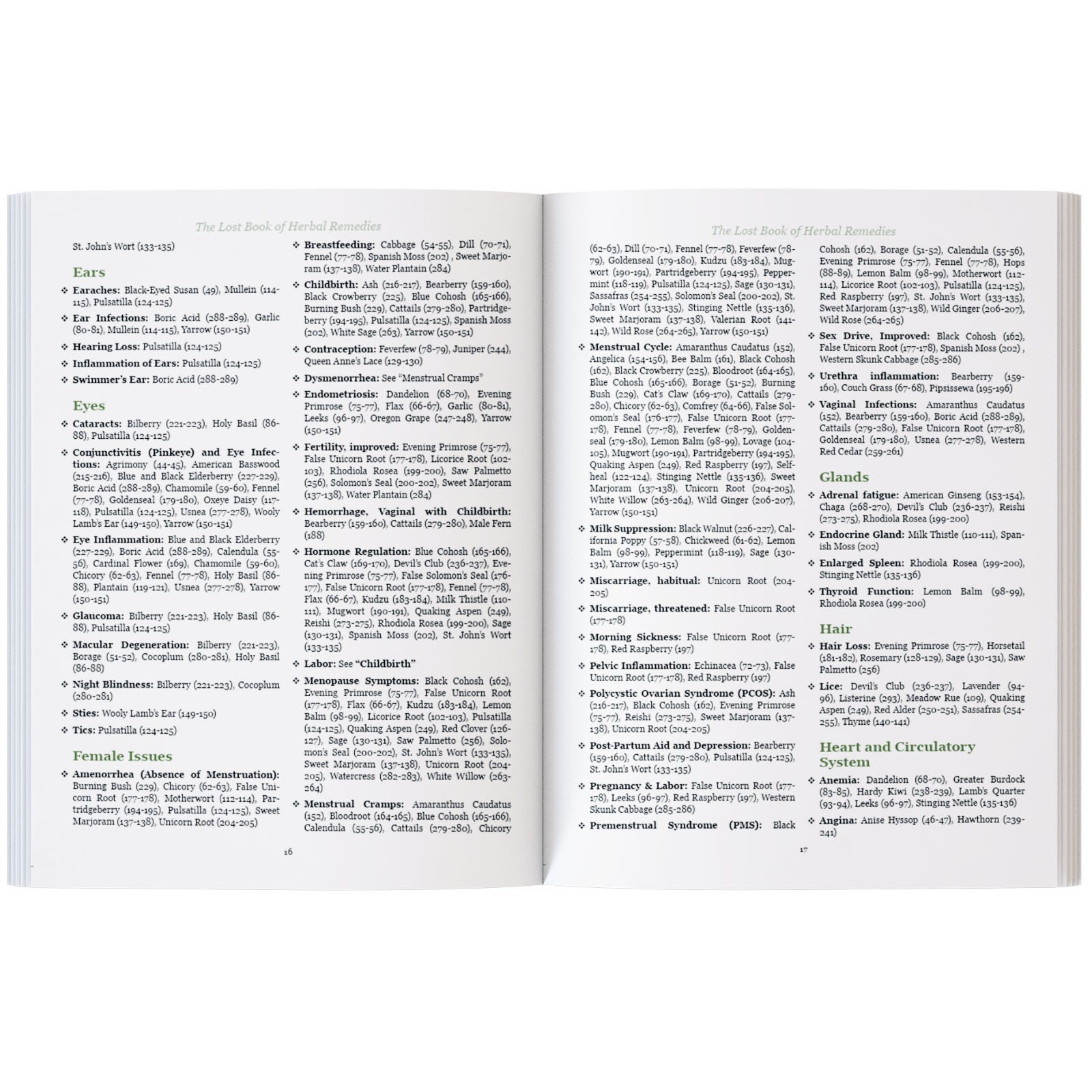 The Lost Book of Herbal Remedies (paperback with color pictures)