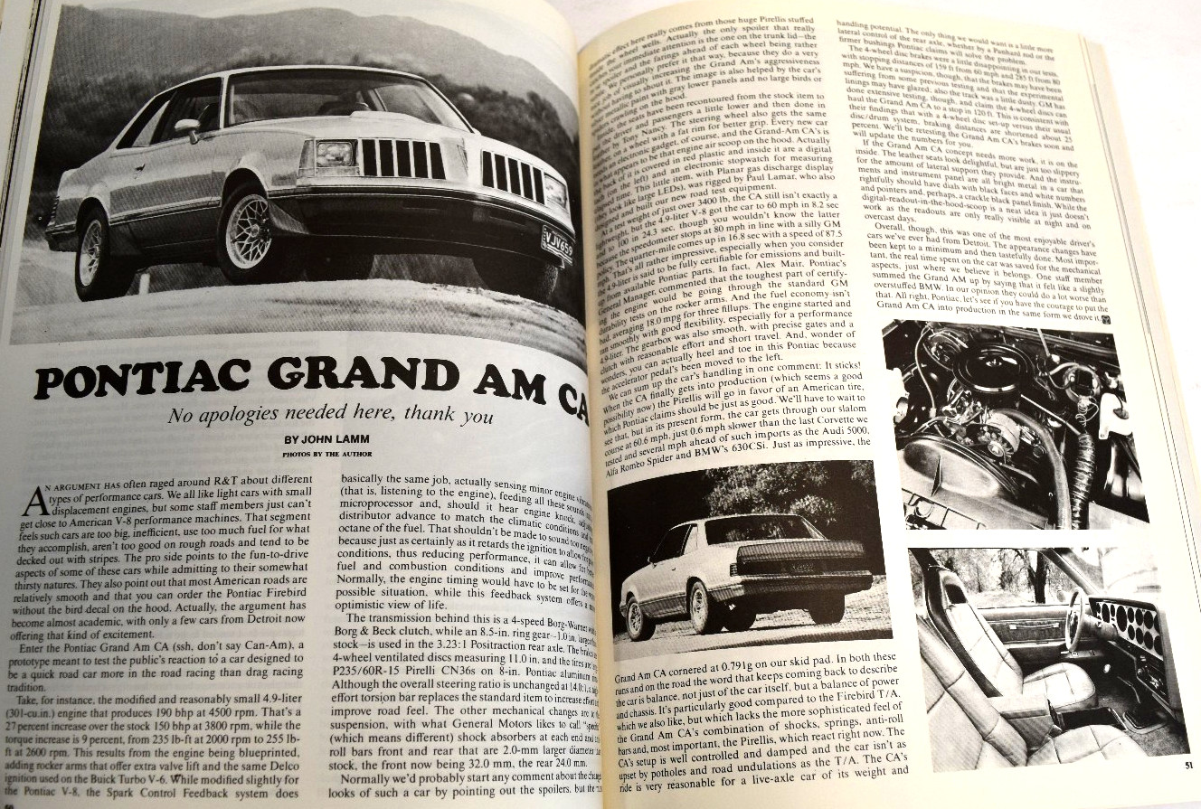 Road and Track On Pontiac 1960 – 1983 Brooklands Books Softbound *VERY GOOD*